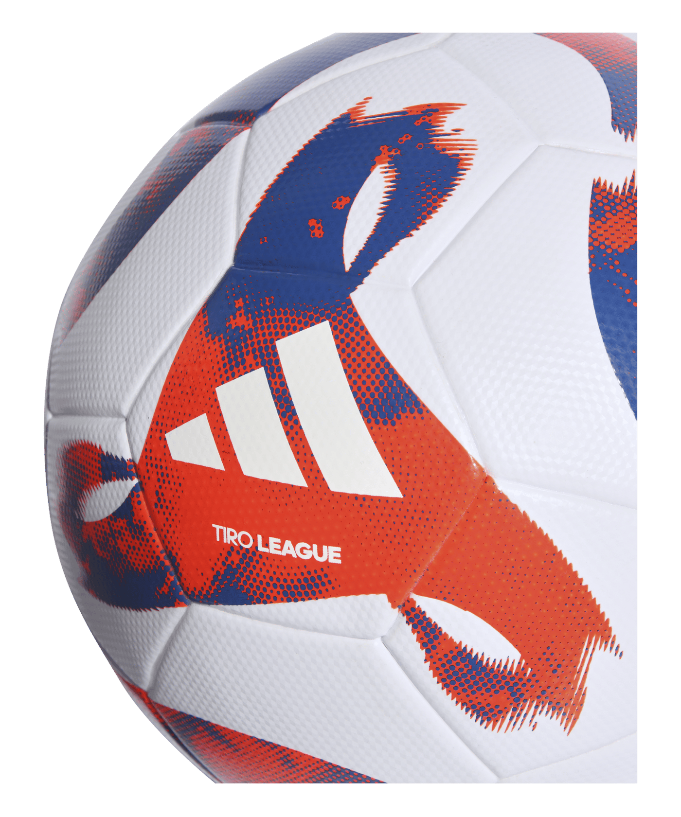 adidas Tiro League Trainingsball Weiss Blau Orange | - weiss