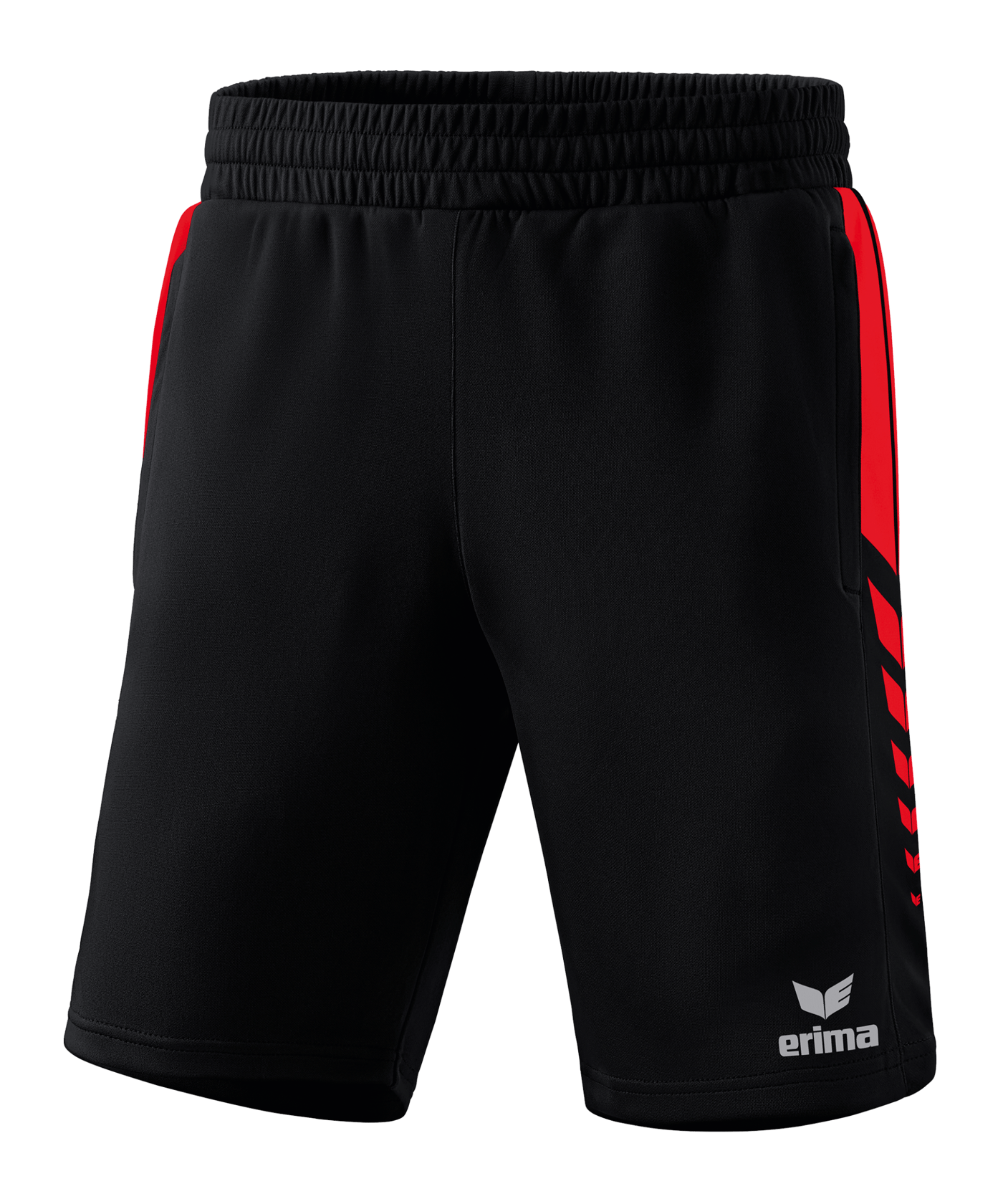 Erima SIX WINGS Short Schwarz Rot - schwarz