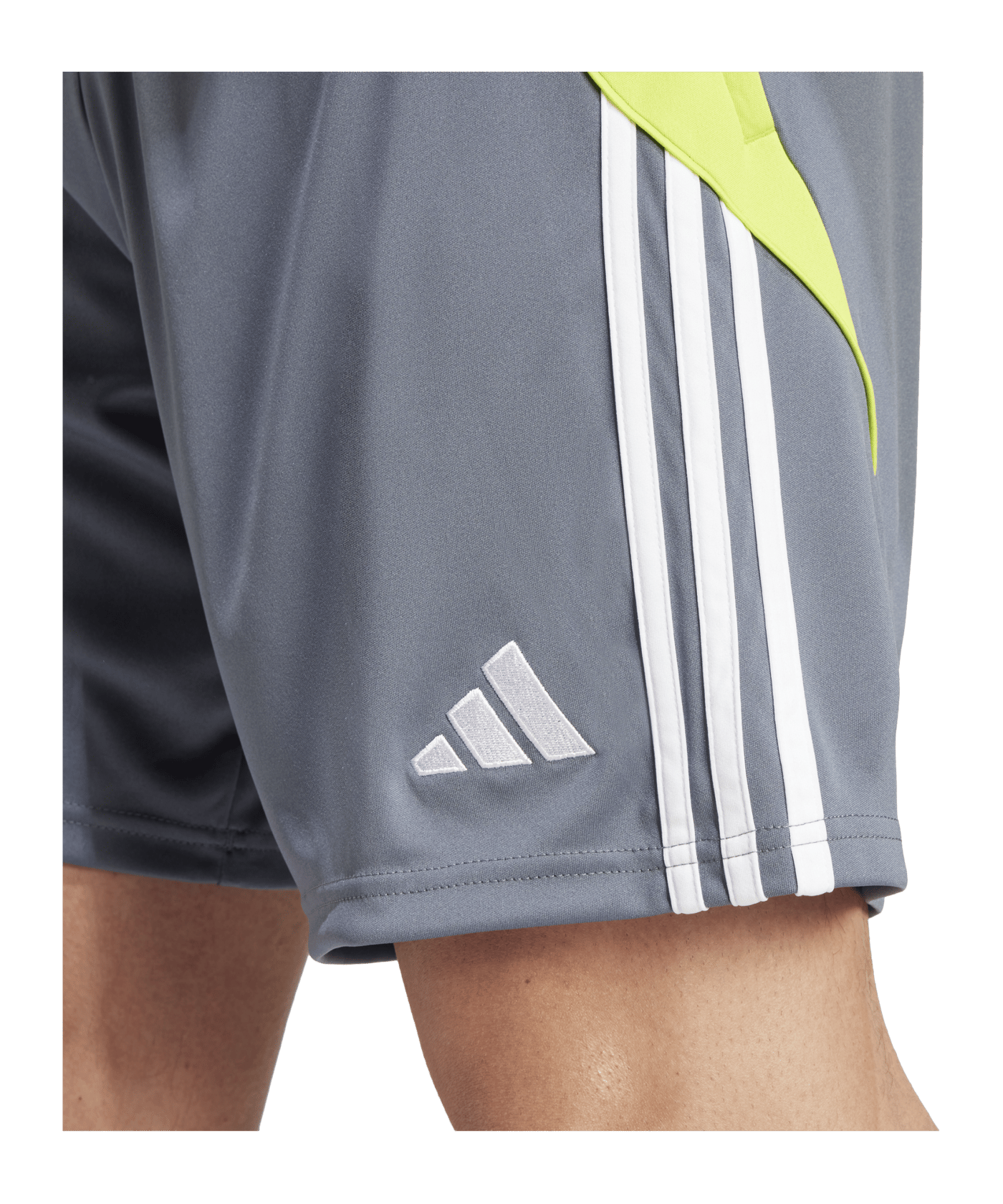 adidas Tiro 24 Training Short Grau Gelb - grau