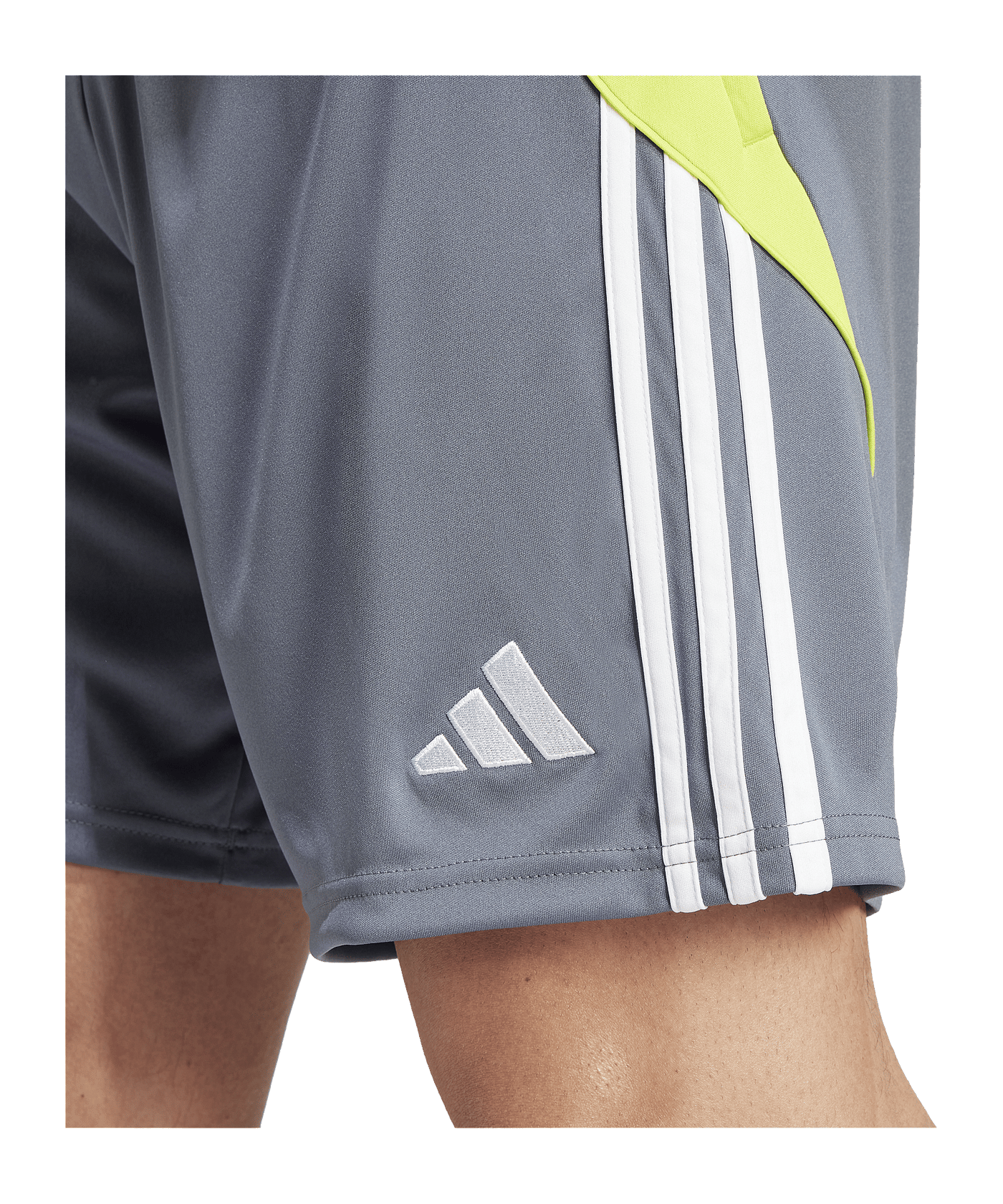 adidas Tiro 24 Training Short Grau Gelb - grau
