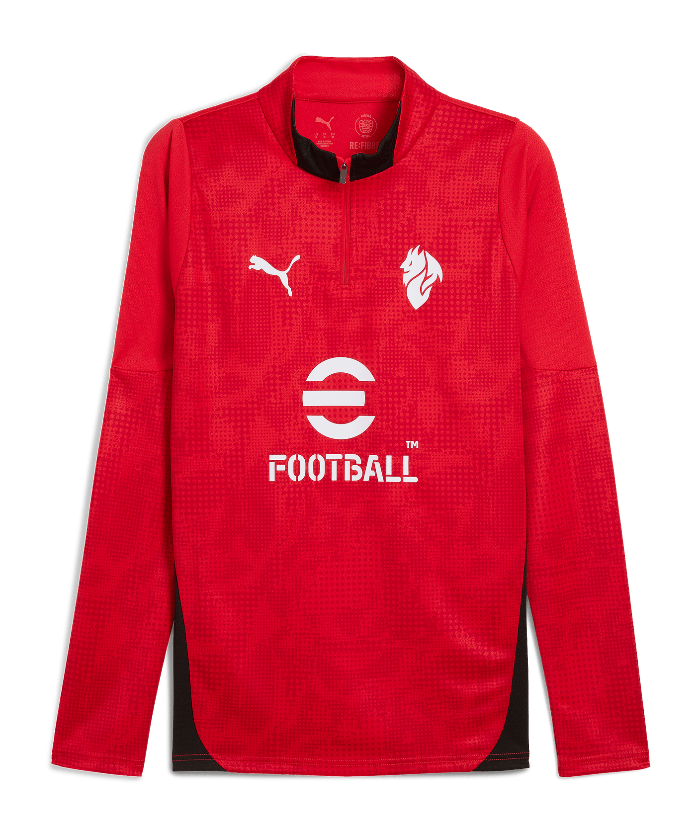 PUMA AC Mailand Training 1/4 Zip Sweatshirt Rot F01 - rot