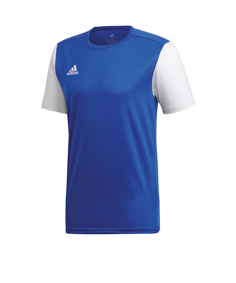 adidas Estro 19 Trikot kurzarm Kids Blau Weiss - blau