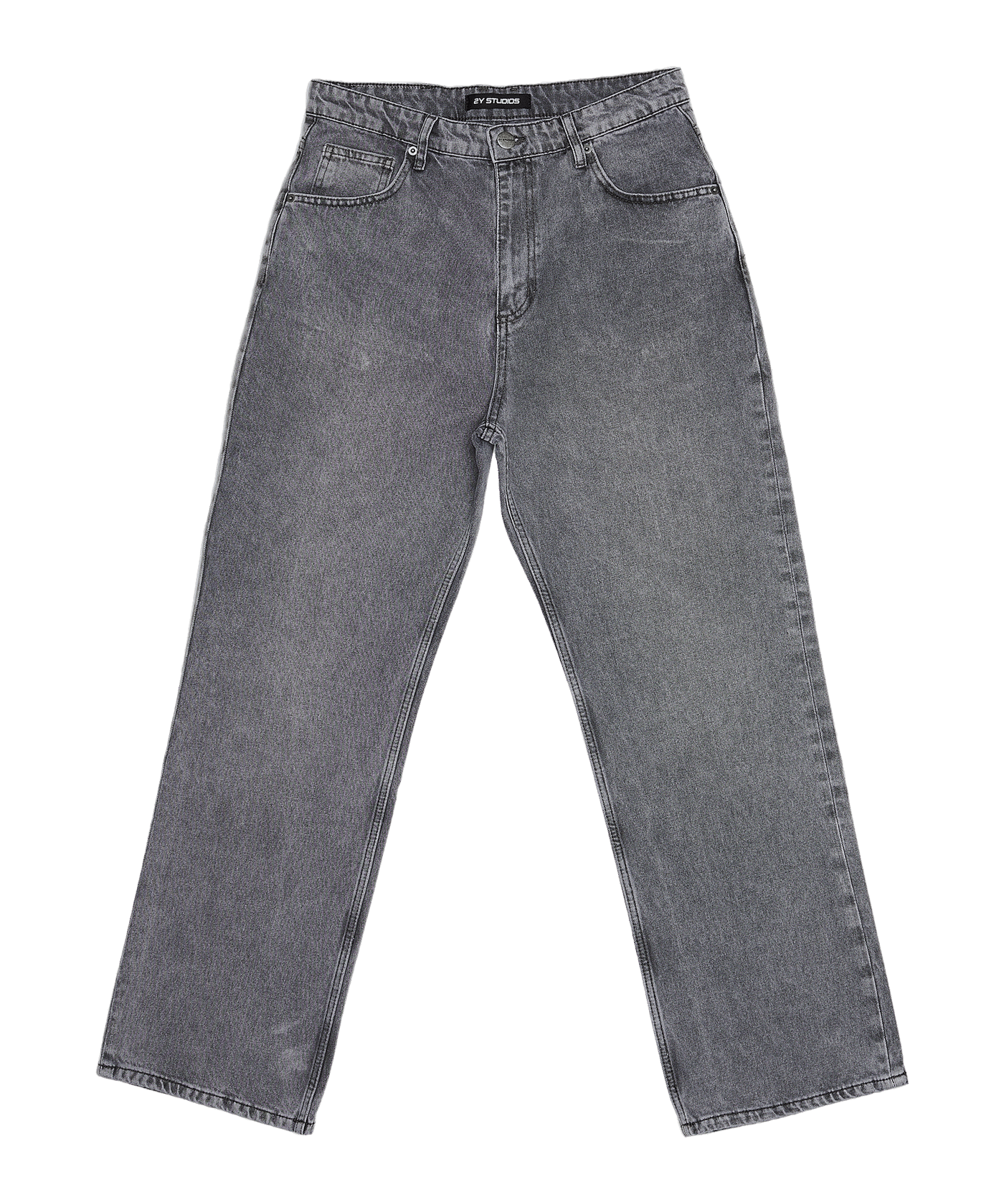 2Y Studios Adrik Basic Baggy Jeans Hose Grau - grau