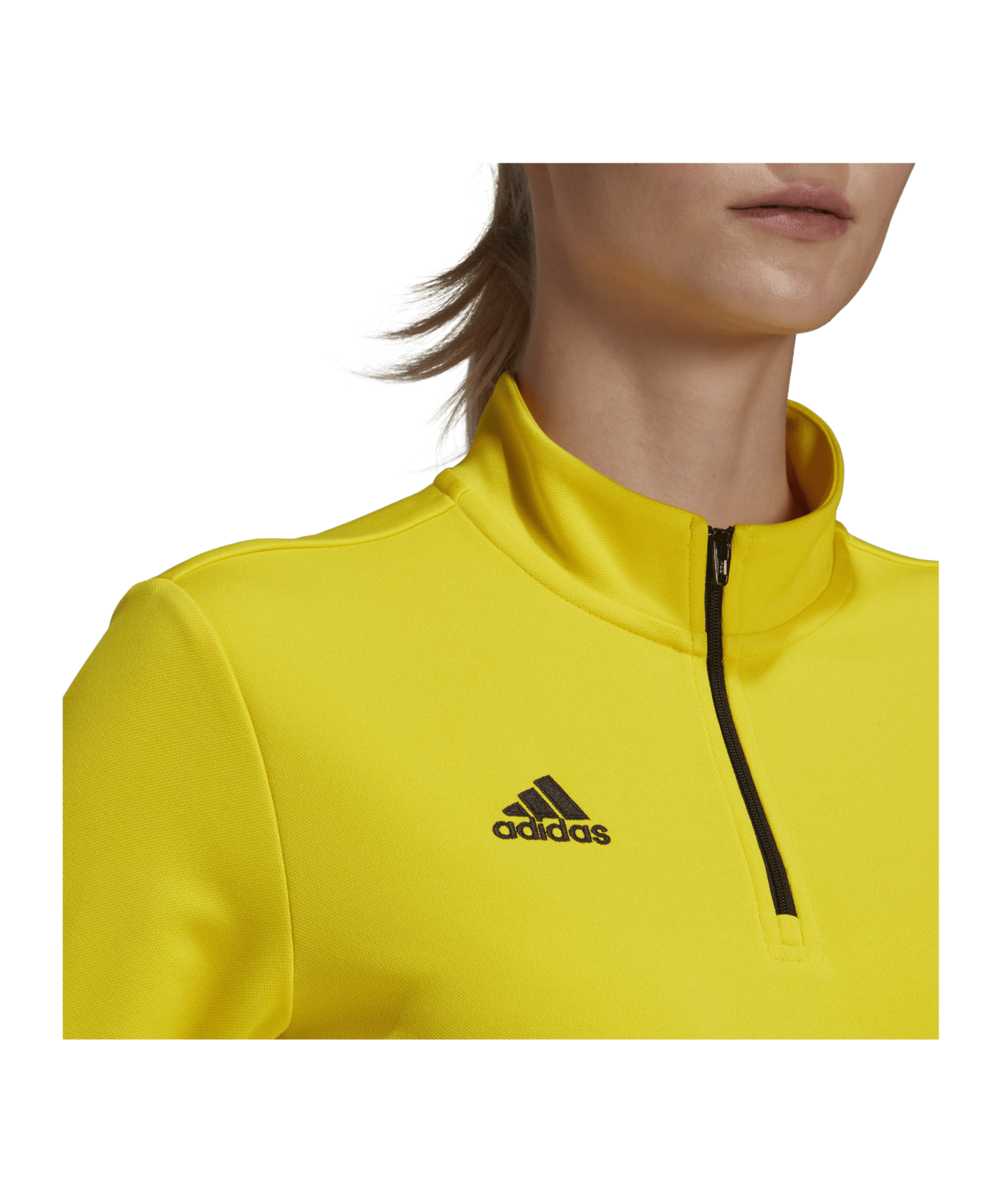 adidas Entrada 22 HalfZip Sweatshirt Damen Gelb - gelb