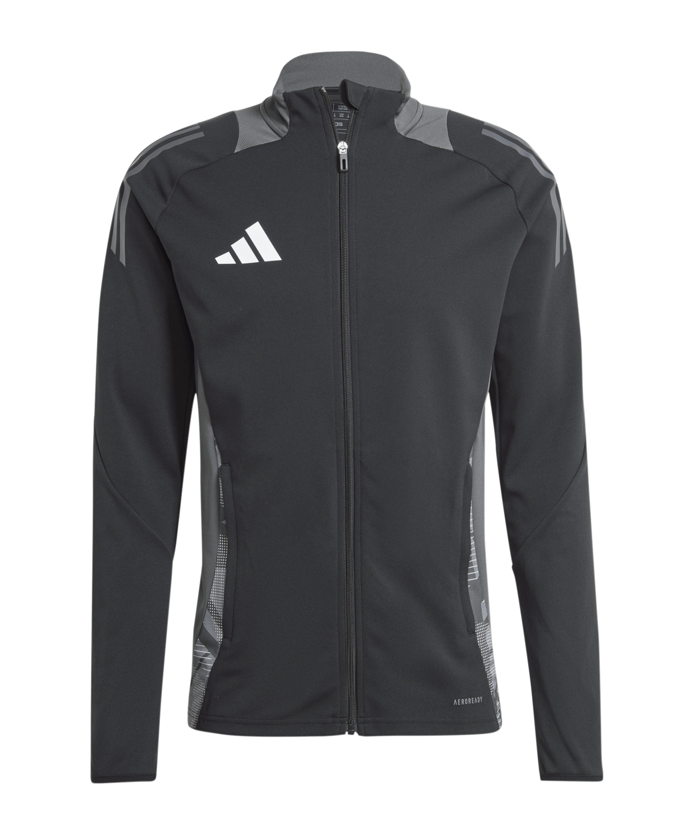 adidas Tiro 24 Competition Trainingsjacke | Schwarz Grau - schwarz