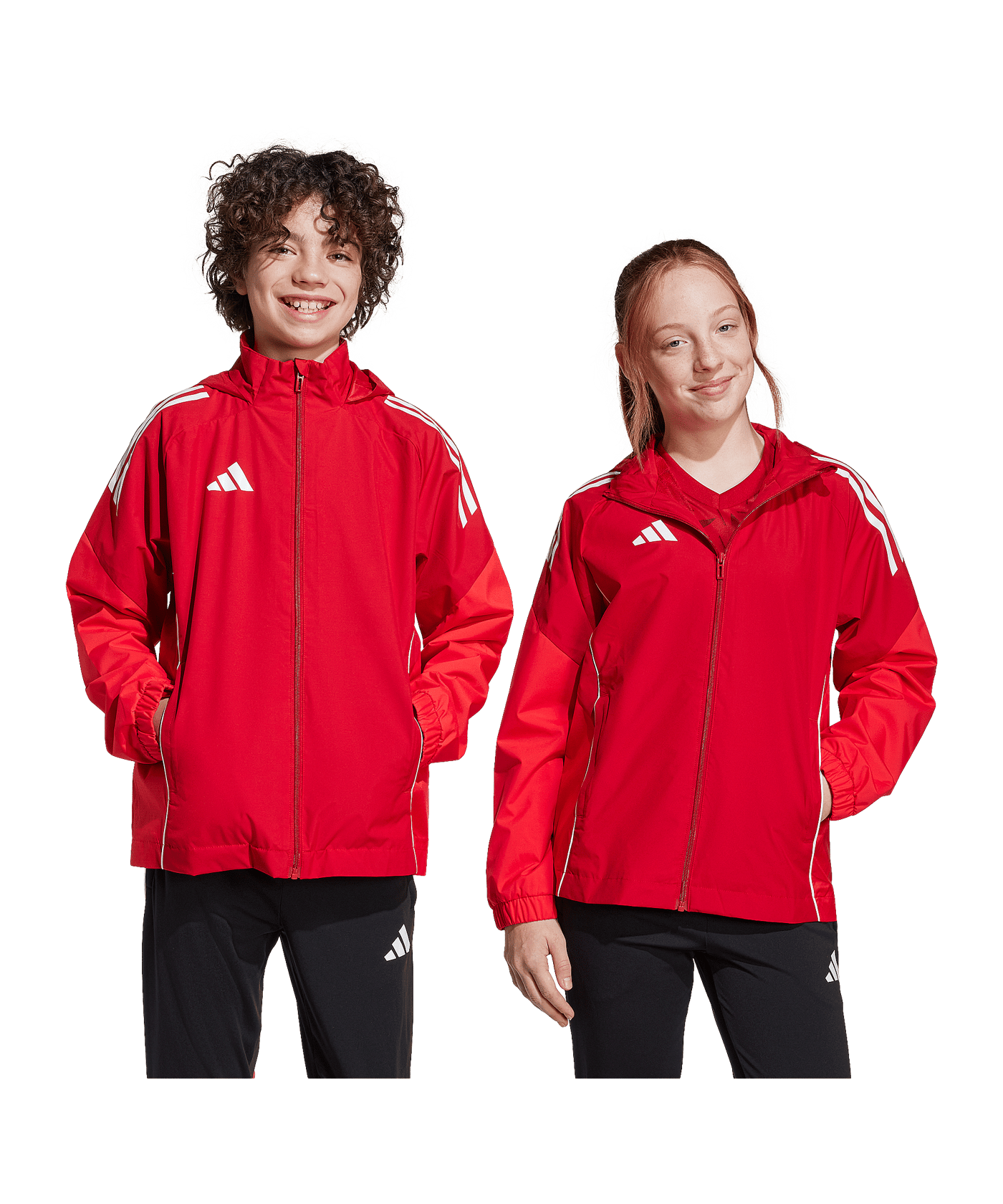 adidas Tiro 25 Competition Regenjacke Kids Rot | - rot