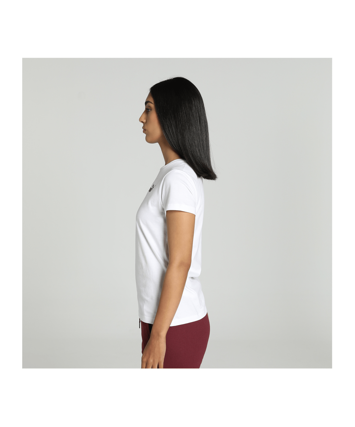 PUMA ESS Small Logo T-Shirt Damen F02 - weiss