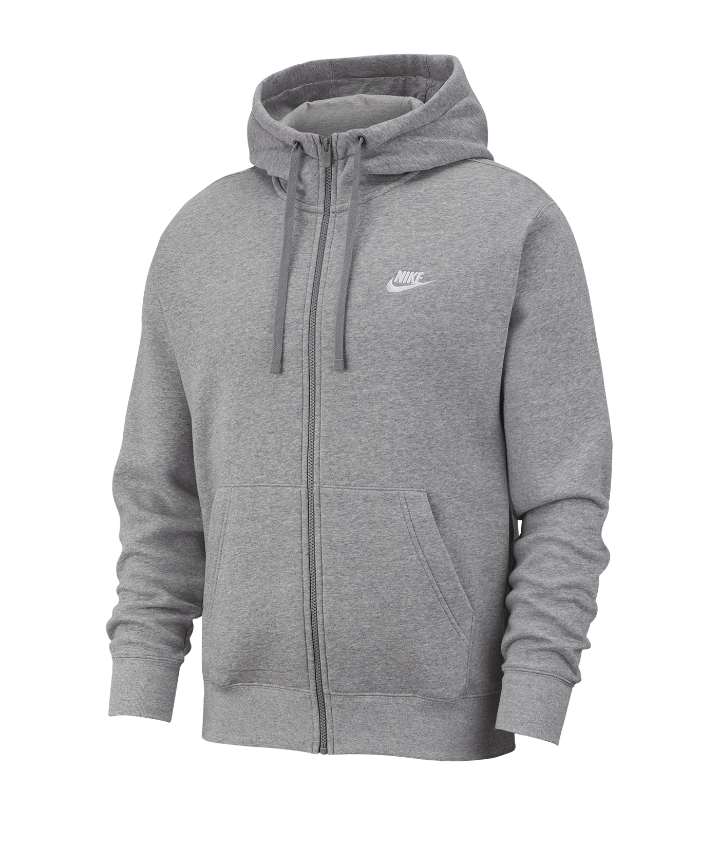Nike Club Fleece Kapuzenjacke Grau F063 - grau