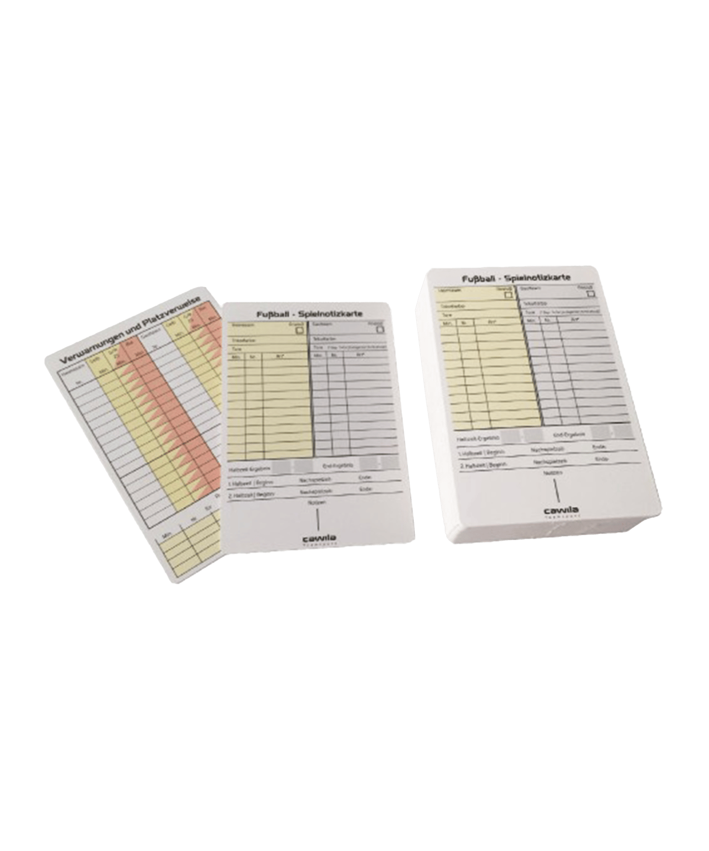Cawila Spielnotizkarten Fußball 50er Pack - weiss