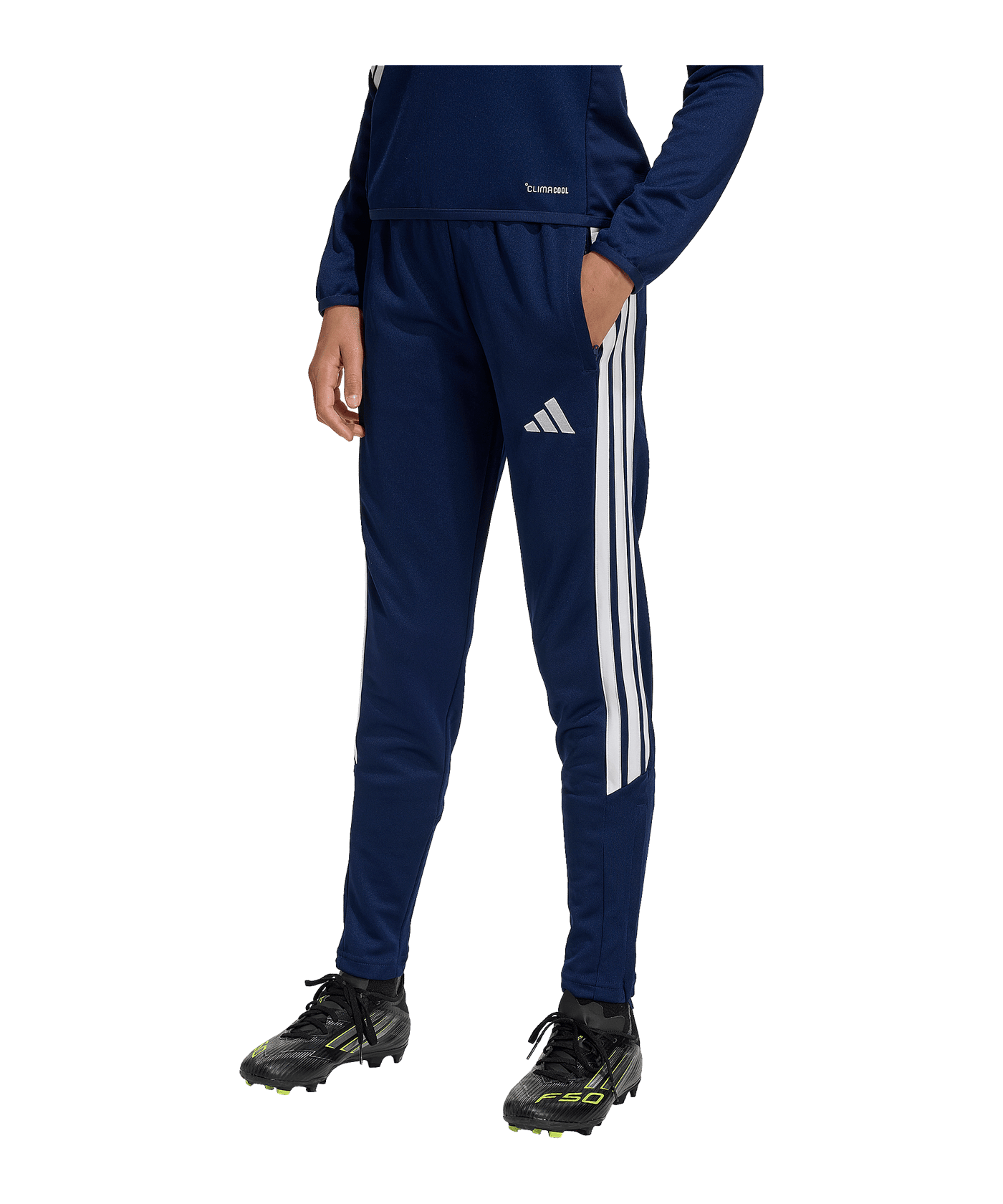 adidas Tiro 26 League Trainingshose Kids Dunkelblau - weiss