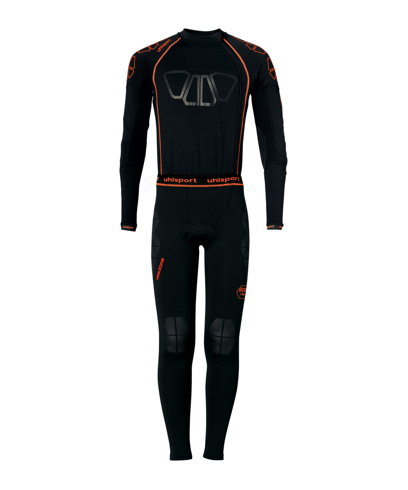 Uhlsport Bionikframe Bodysuit Schwarz Orange F03 - schwarz