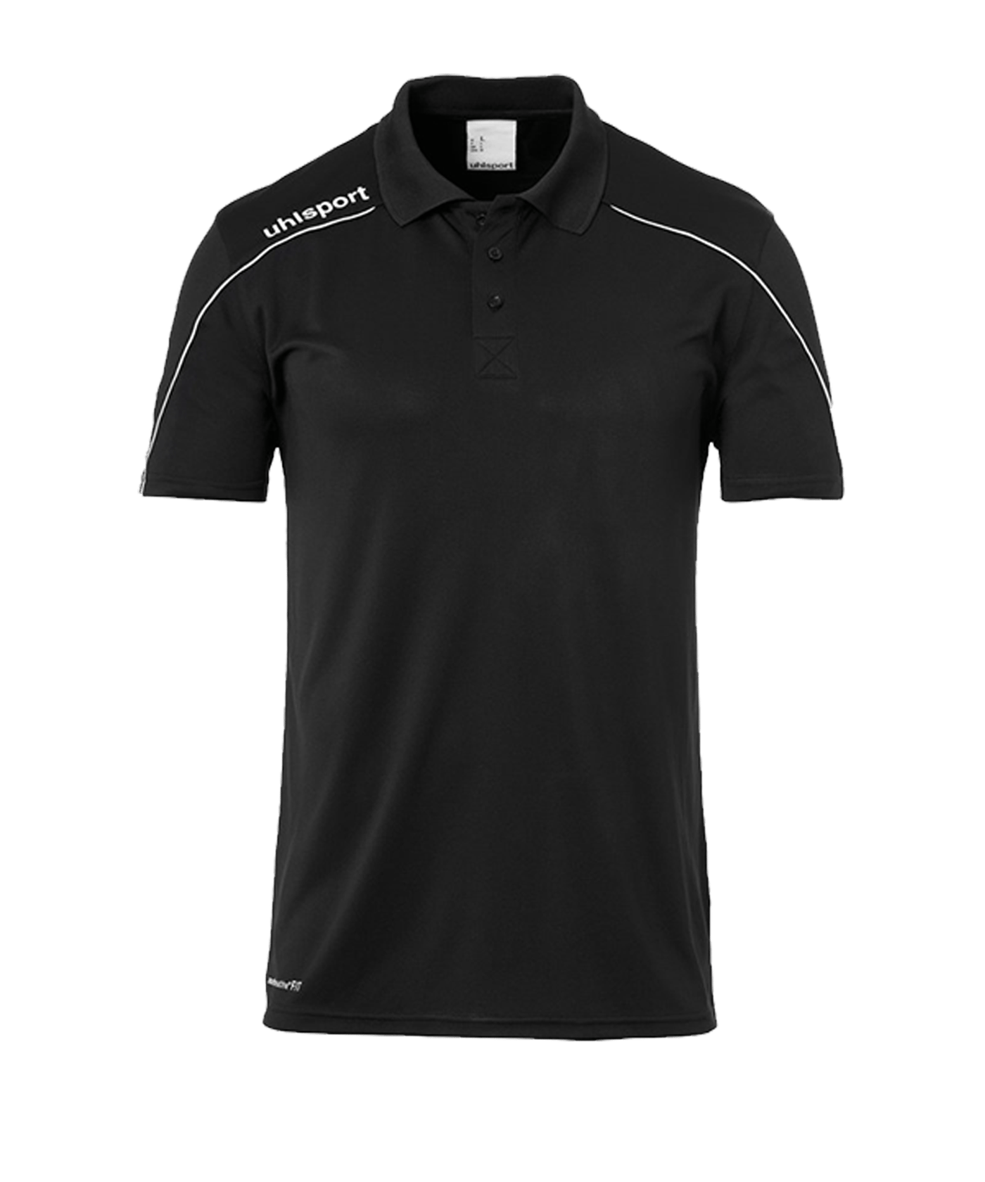 Uhlsport Stream 22 Poloshirt Schwarz Weiss F01 - schwarz