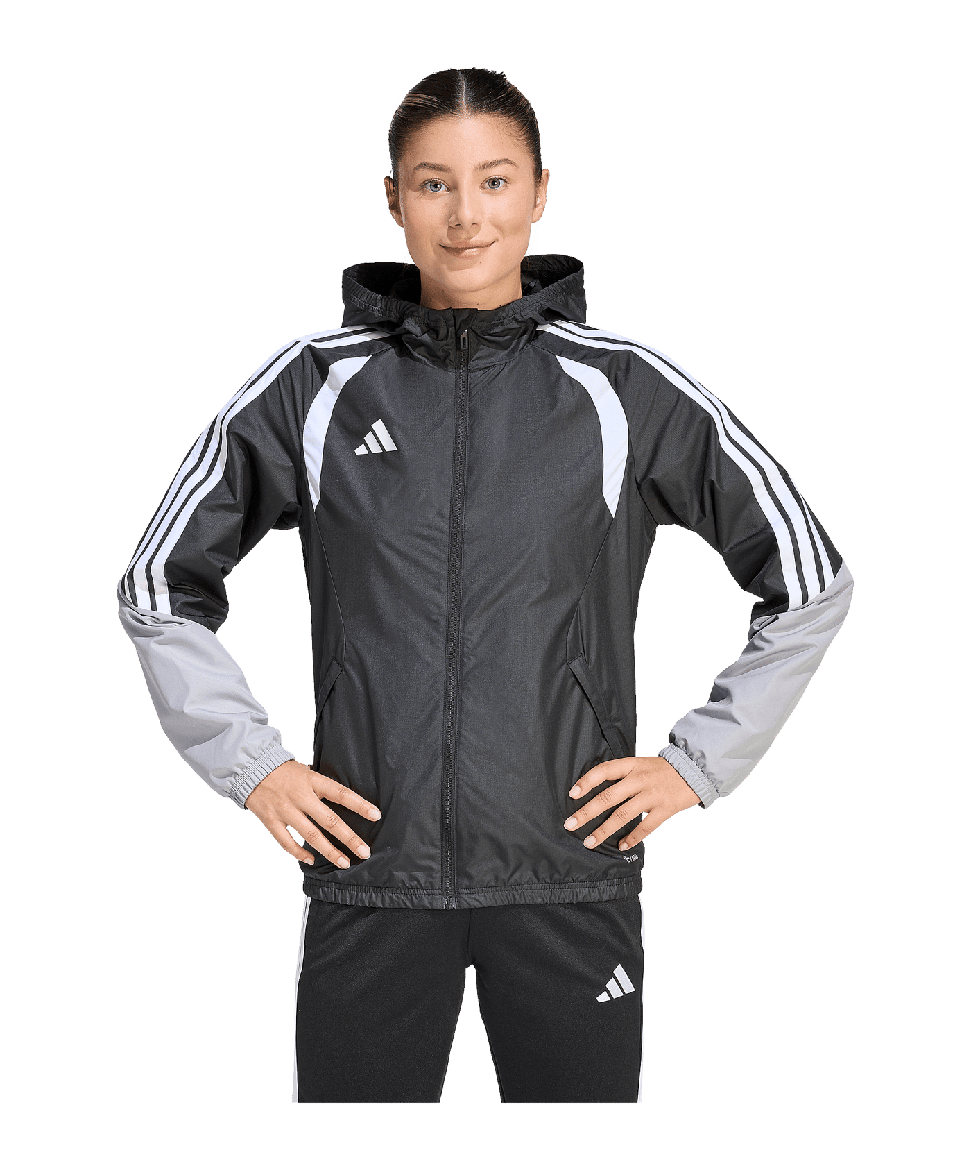adidas Tiro 26 Regenjacke Damen Schwarz - schwarz