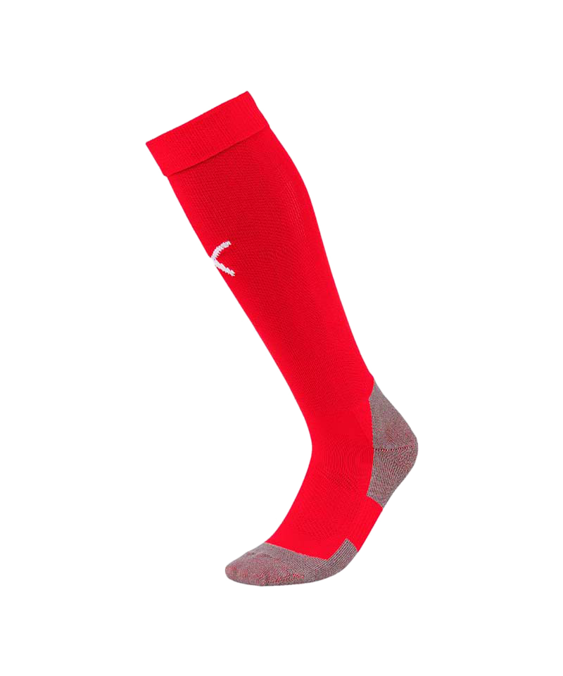 PUMA LIGA Socks Core Stutzenstrumpf Rot Weiss F01 - rot