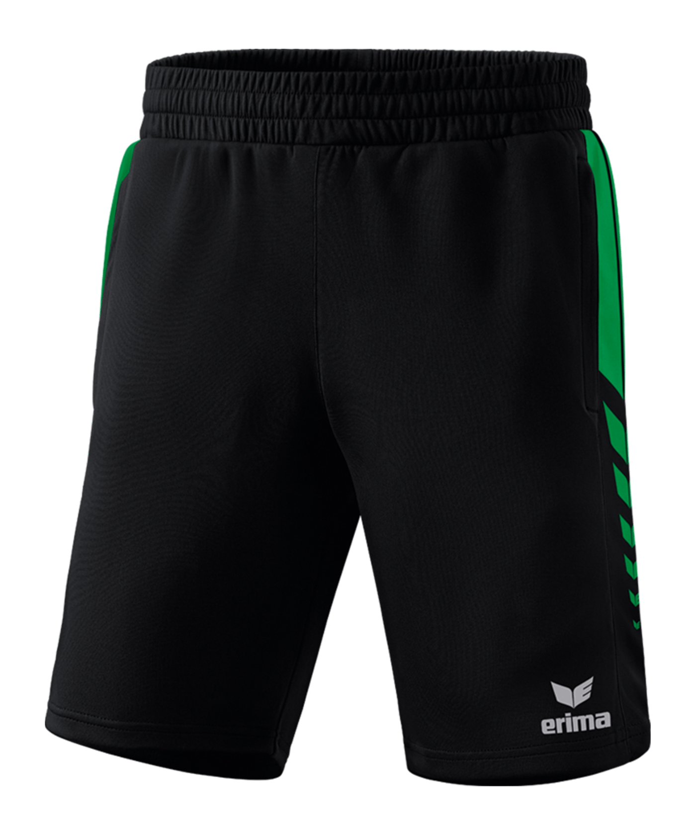 Erima SIX WINGS Short Schwarz Grün - schwarz
