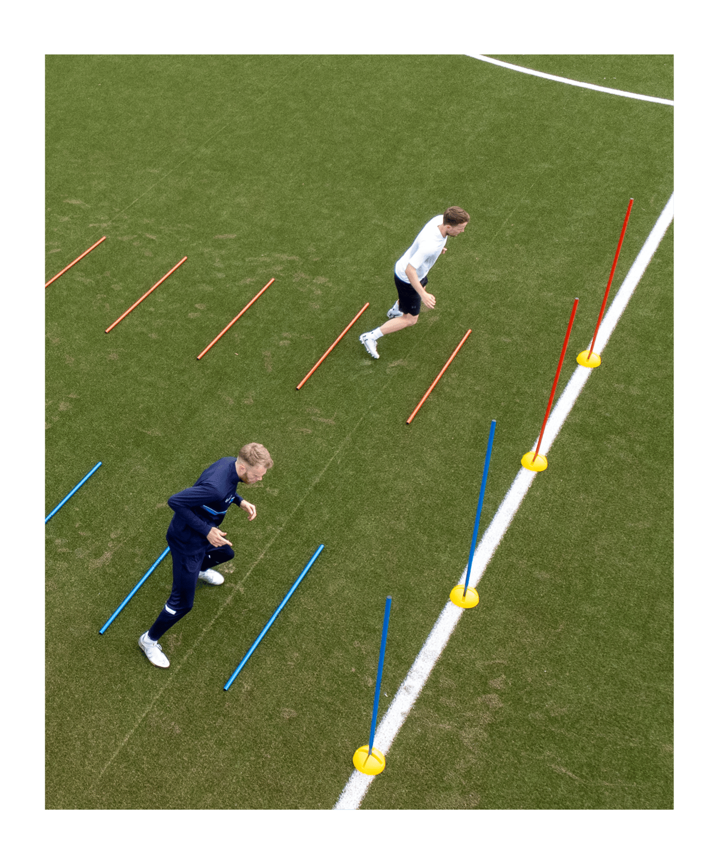 Cawila Trainingsstange L | 1,60m | Ø 25mm | Rot - rot