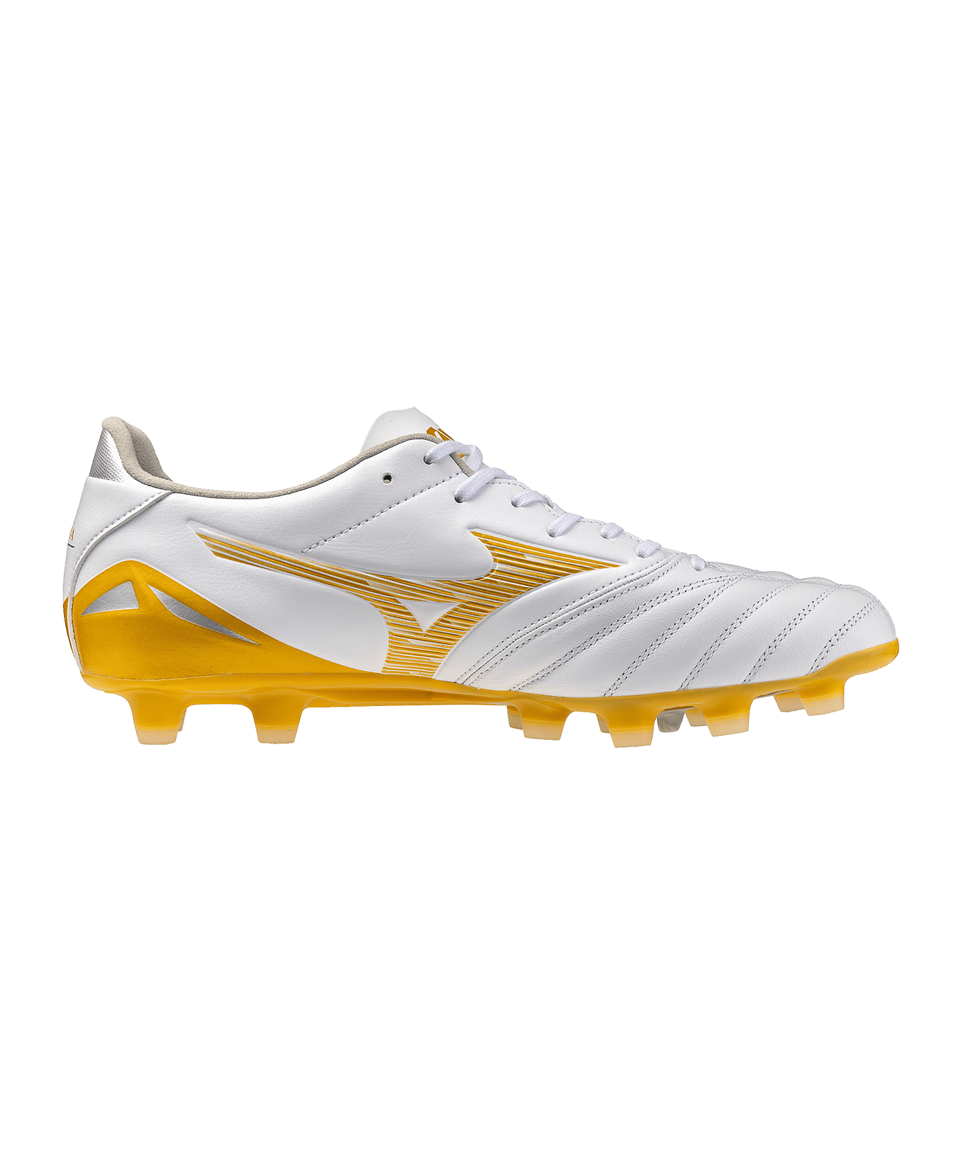 Mizuno Morelia Neo IV Pro FG Bright Gold Weiß F50 - weiss