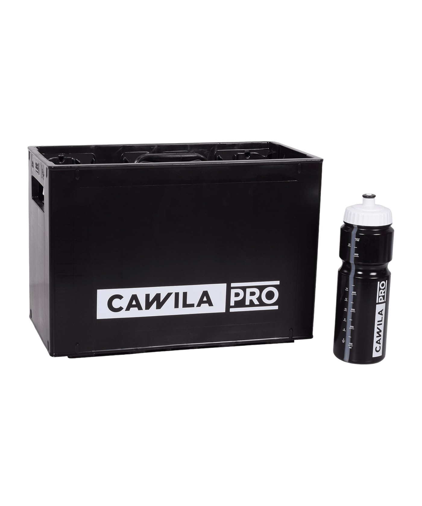 Cawila PRO Flaschenkorb inkl.10  Flaschen Schwarz - schwarz