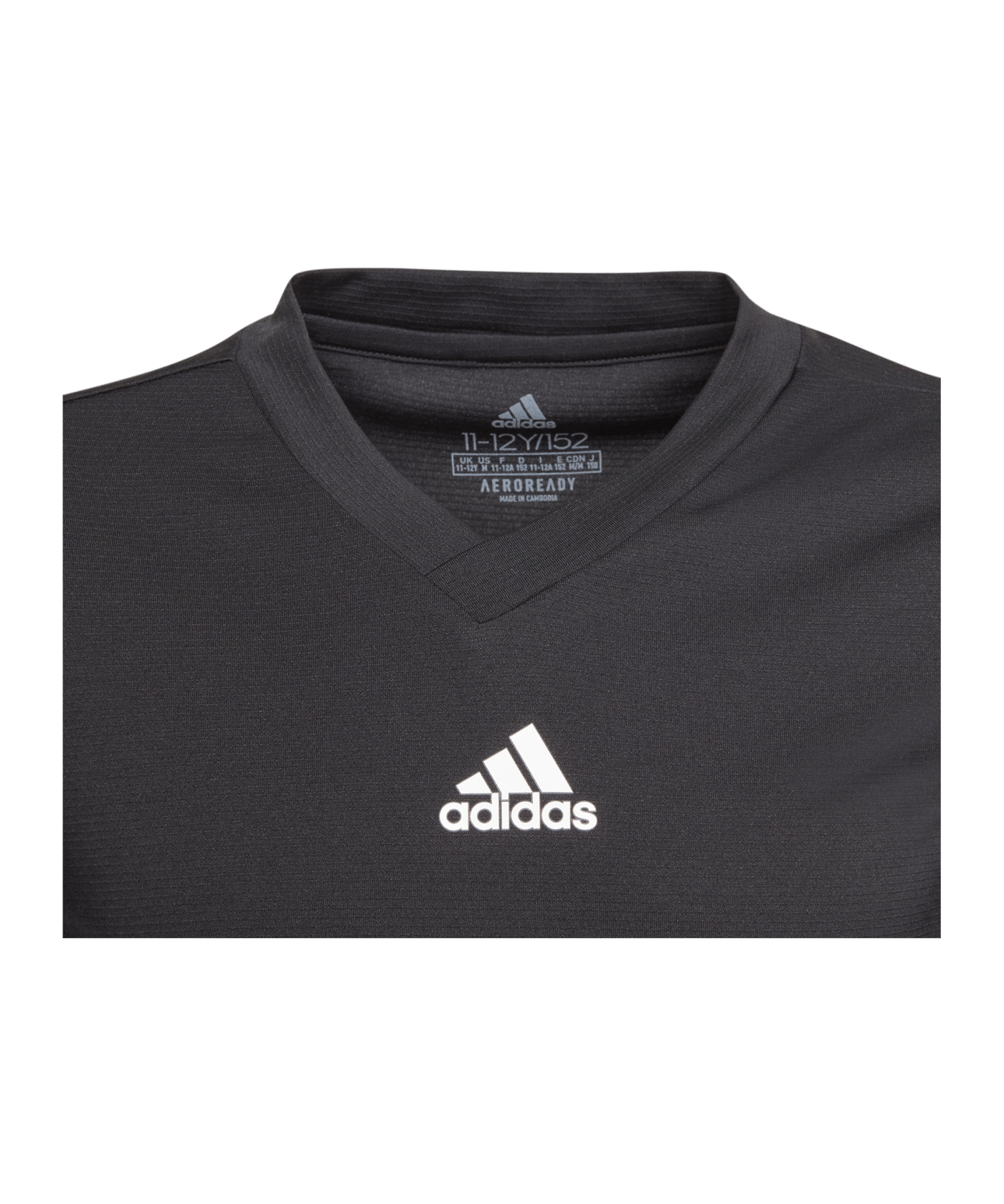 adidas Team Base Top langarm Kids Schwarz - schwarz