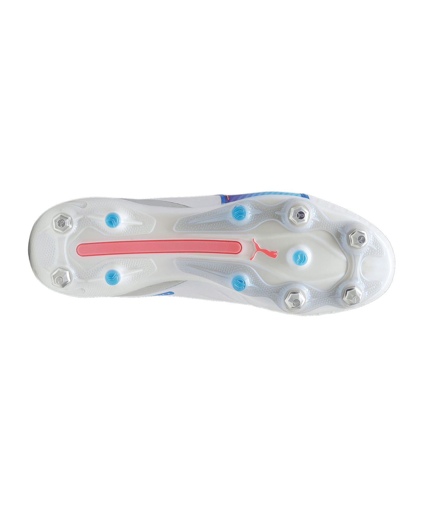 PUMA KING Ultimate MxSG Formula Weiss Blau F02 - weiss