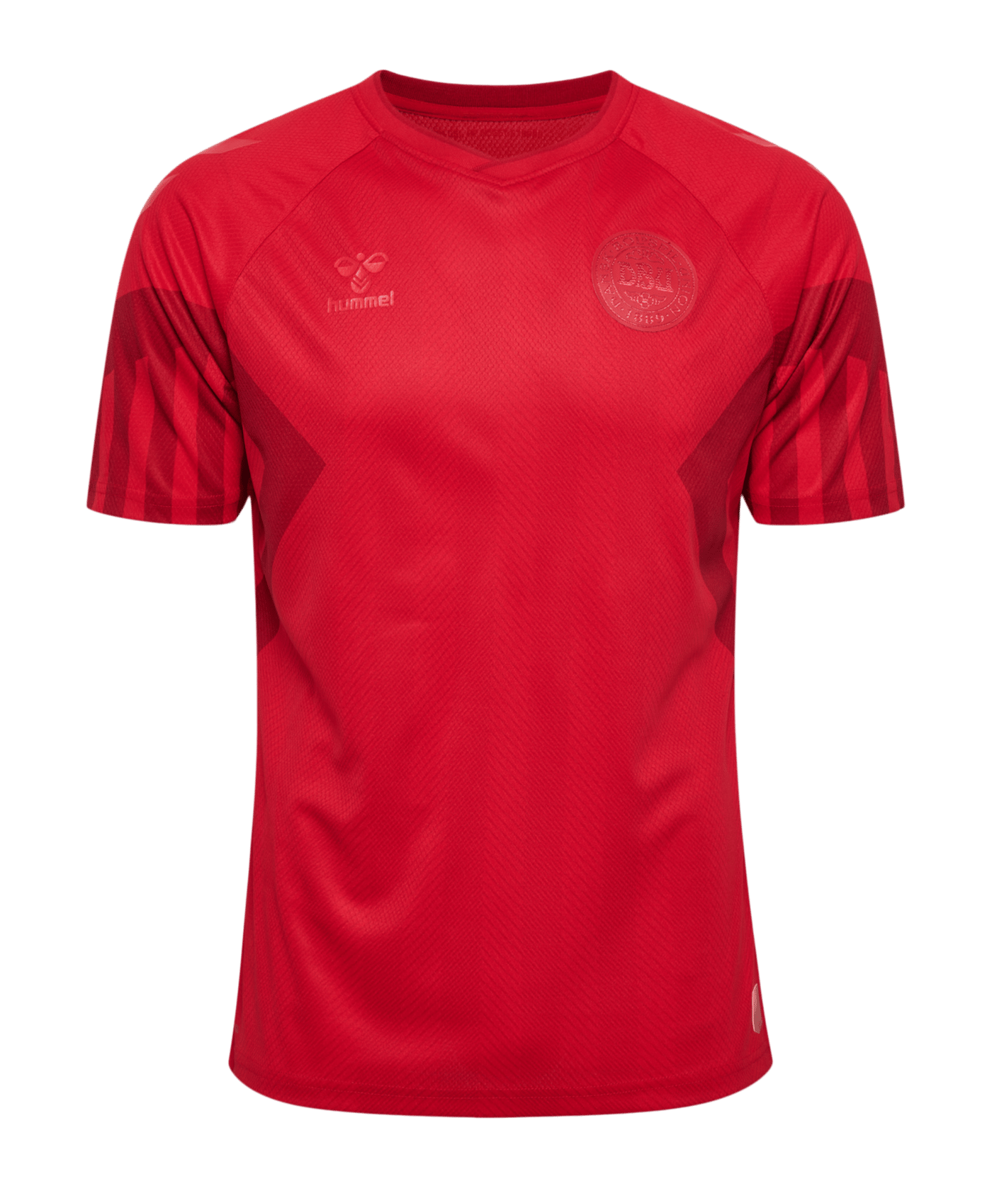 Hummel DBU Dänemark Trikot Home WM 2022 Rot F3365 - rot