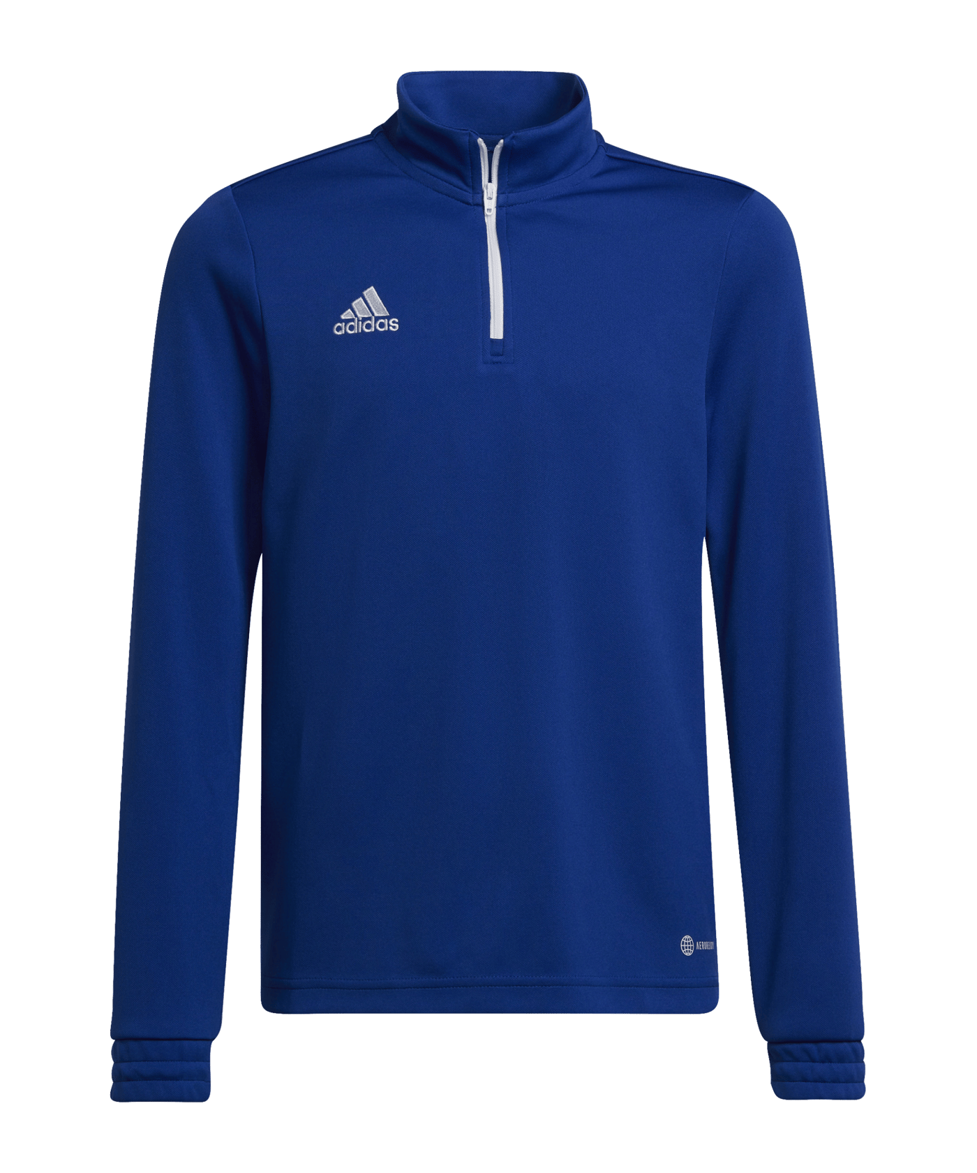 adidas Entrada 22 HalfZip Sweatshirt | Blau Weiss - blau