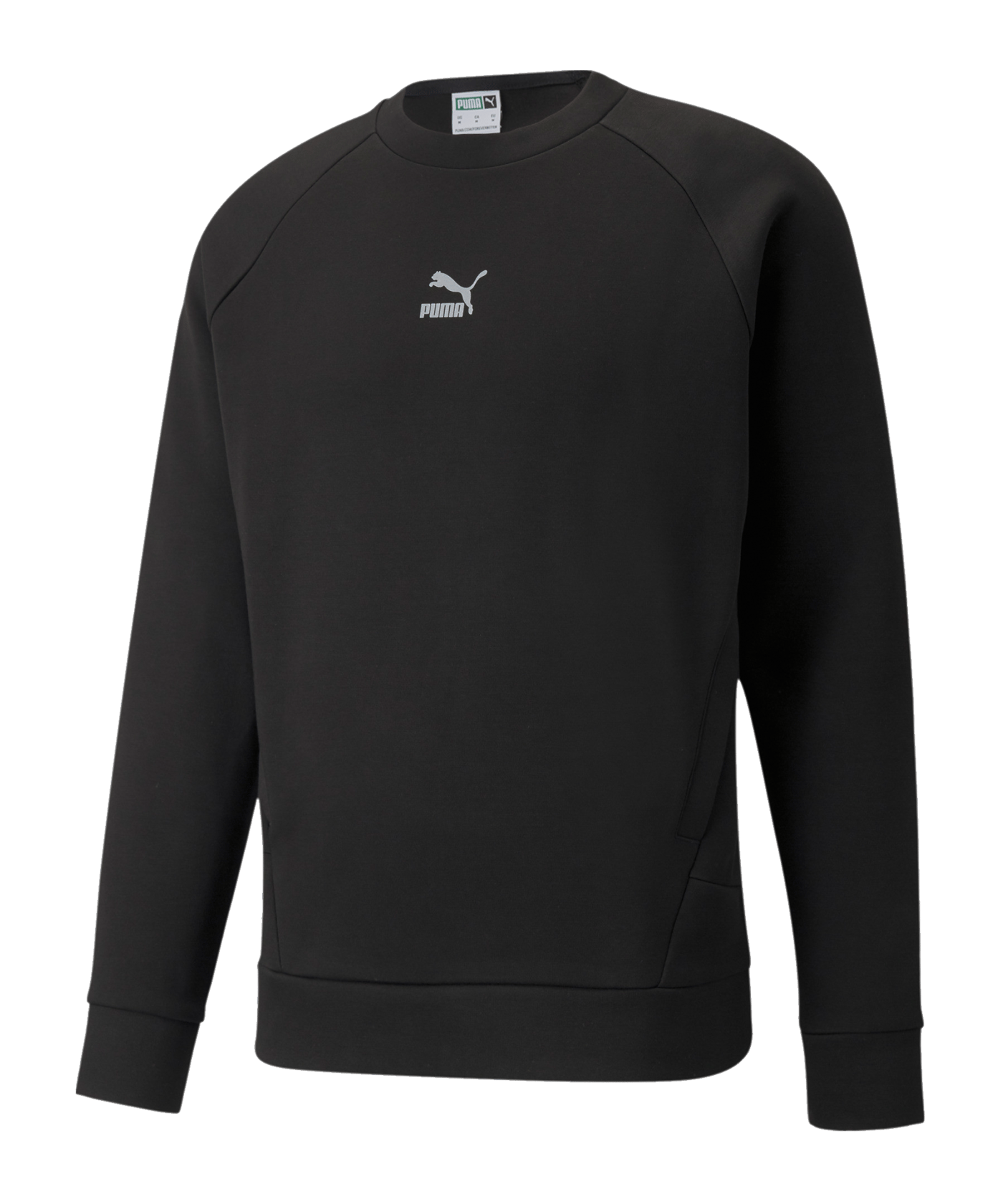 PUMA Classic Tech Crew Sweatshirt Schwarz F01 - schwarz
