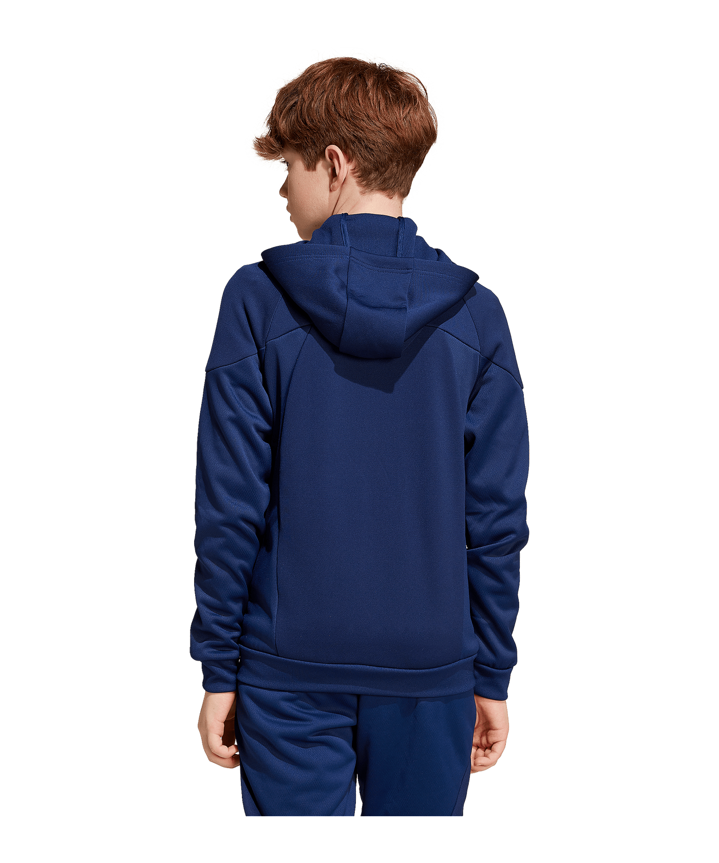 adidas Tiro 25 Travel Kapuzenjacke Kids Blau - blau