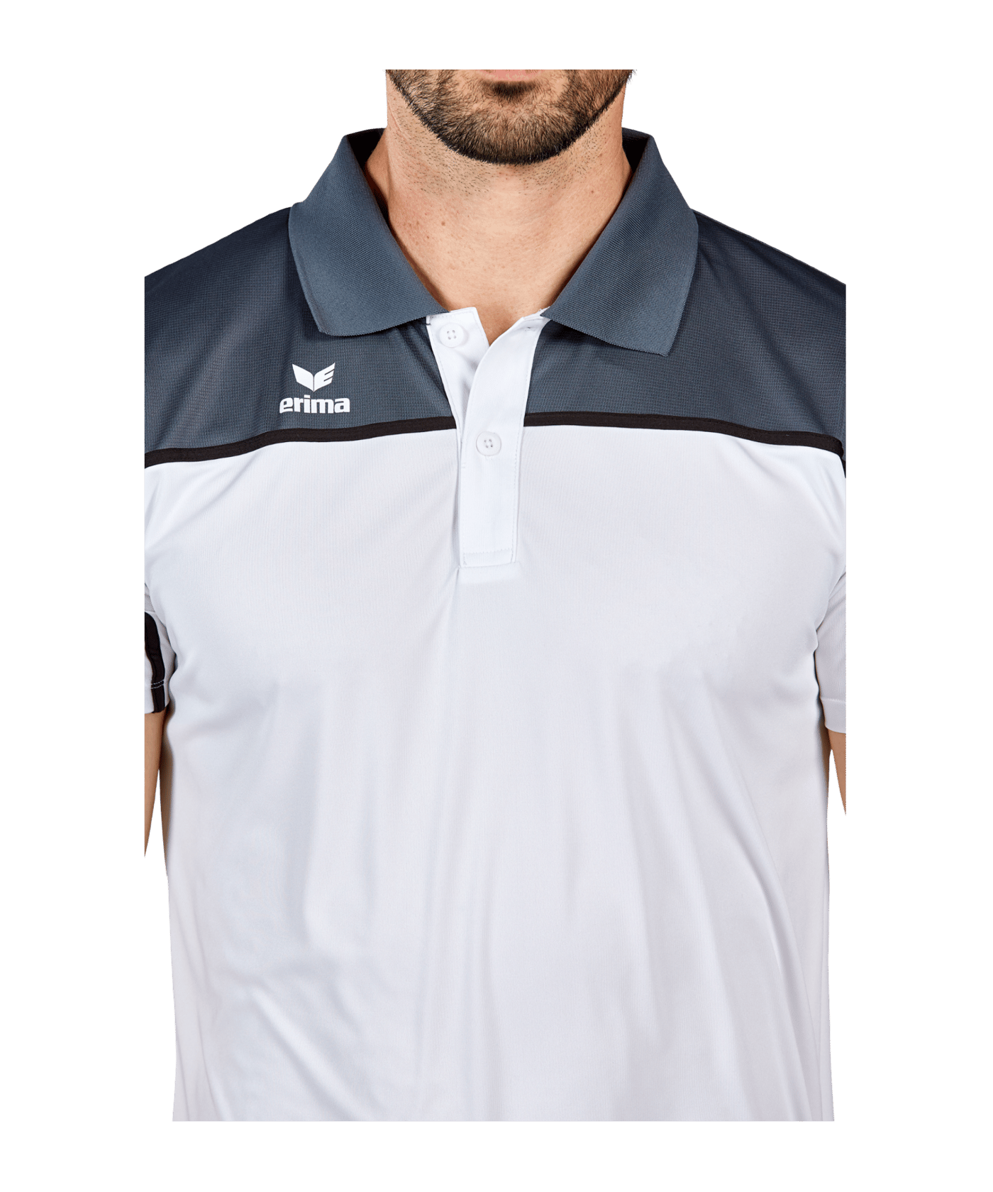 Erima Change by Poloshirt Weiss Grau - weiss