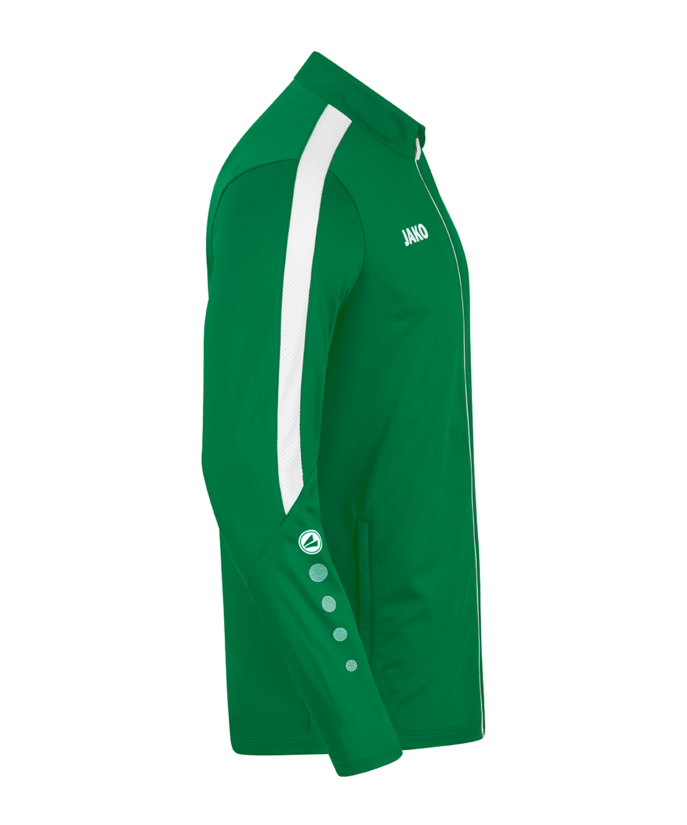 JAKO Power Polyesterjacke Grün Weiss F200 - gruen