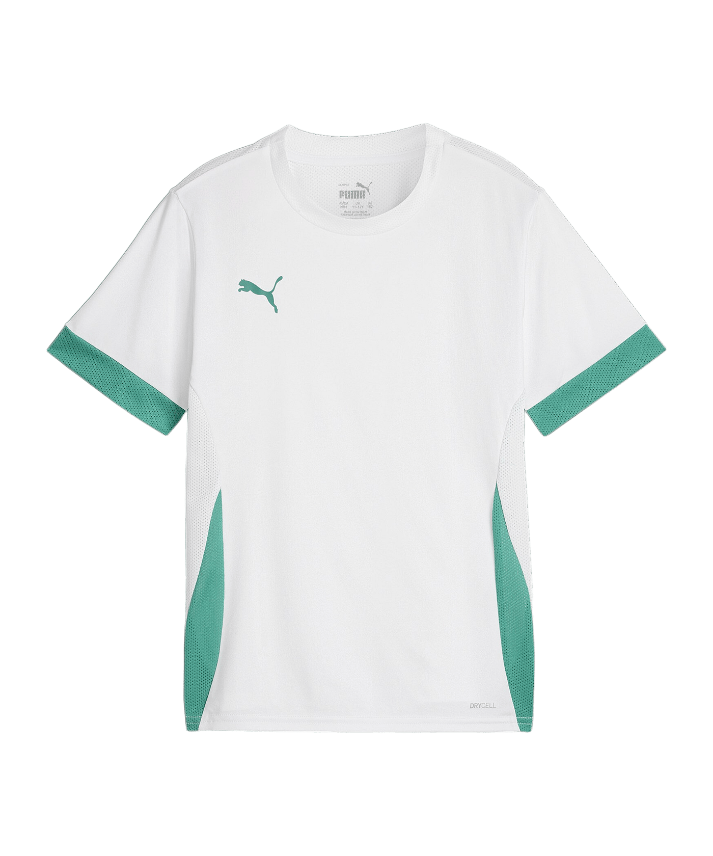 PUMA teamGOAL Matchday Trikot Kids Weiss Grün F15 - weiss