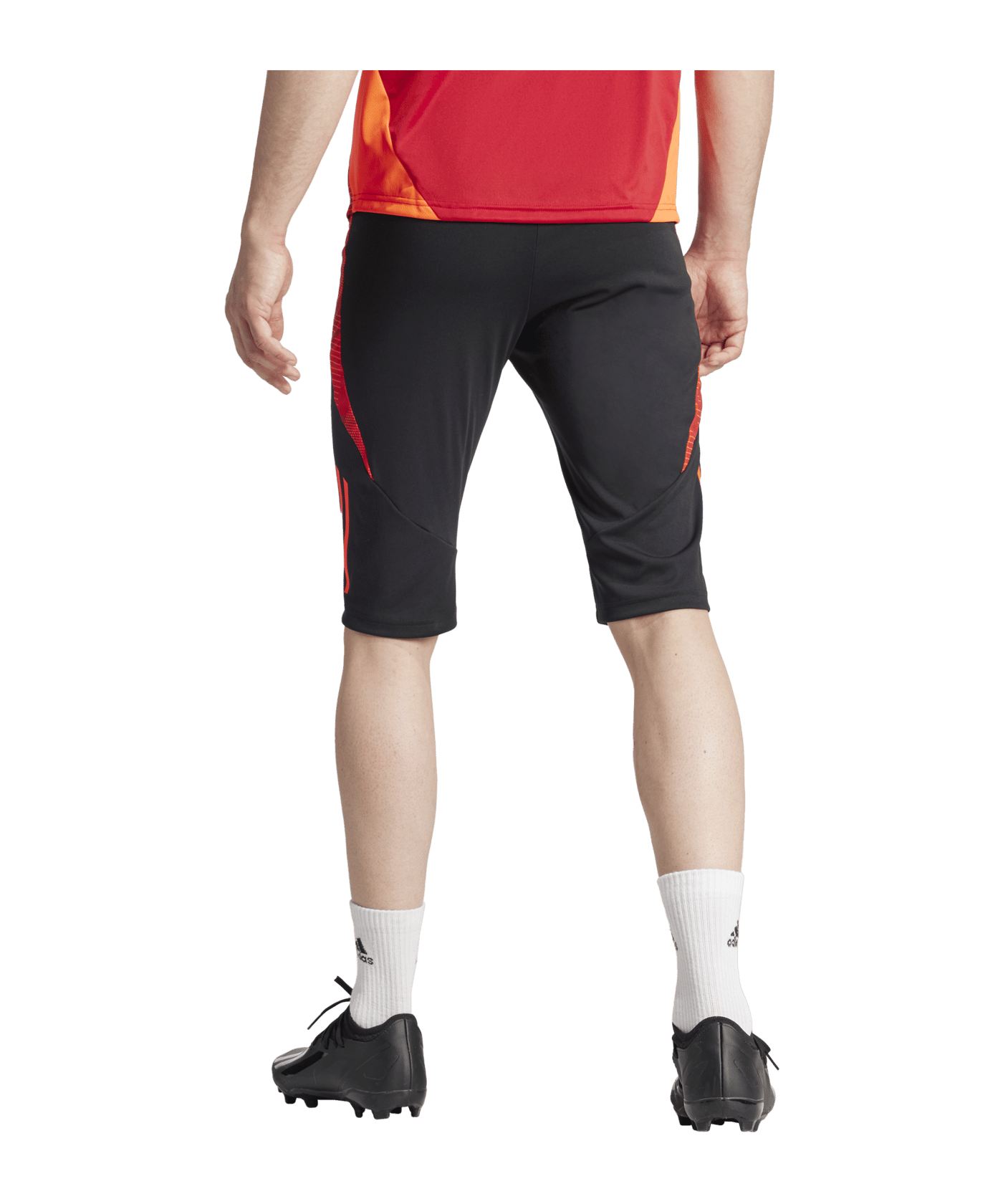 adidas Tiro 24 Competition Short Schwarz Rot - schwarz