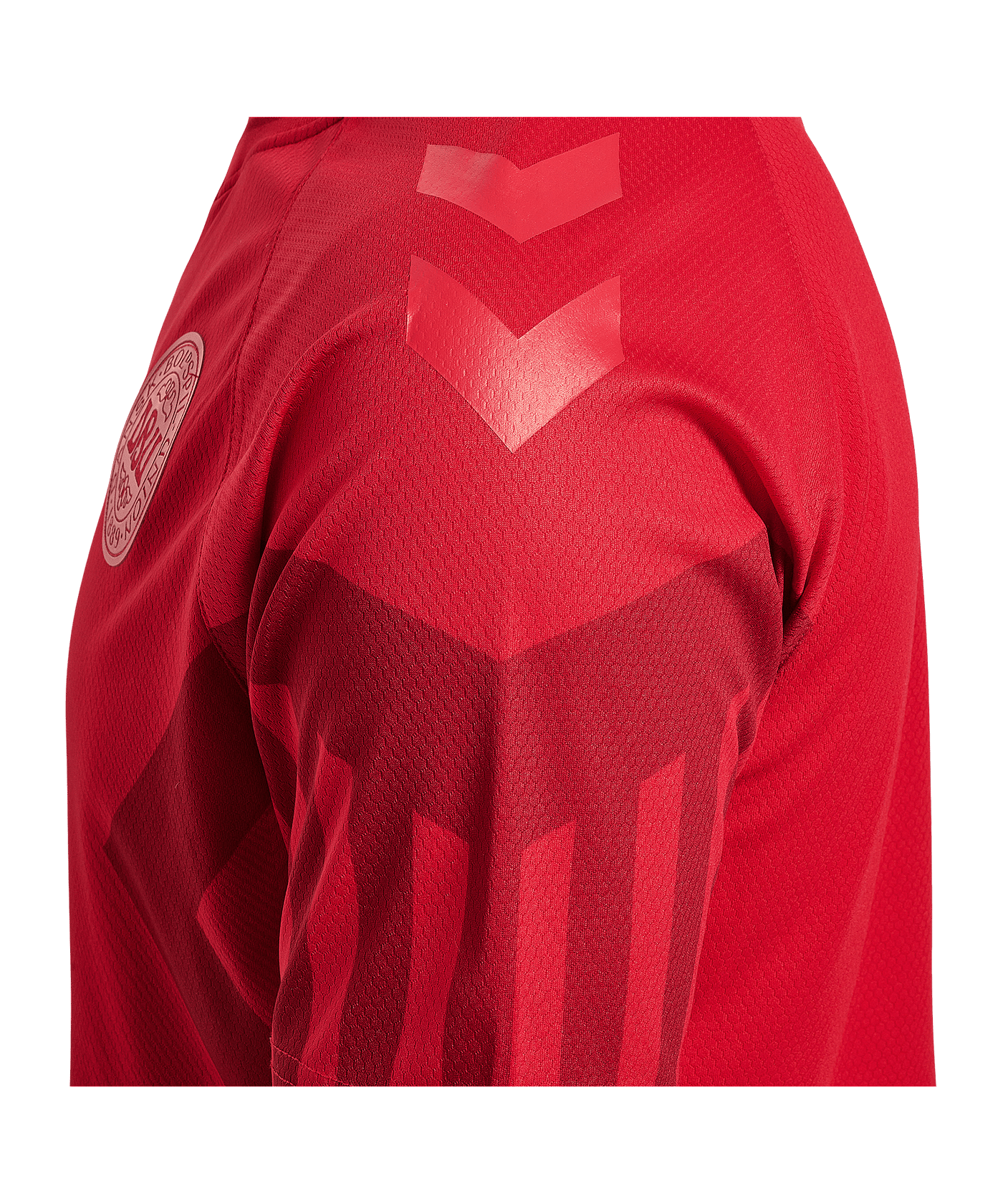 Hummel DBU Dänemark Trikot langarm Home WM 2022 Kids Rot F3365 - rot