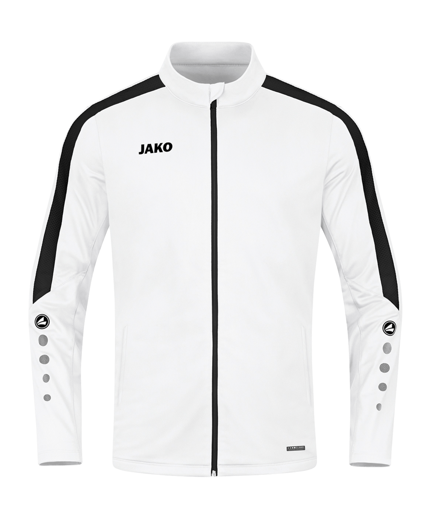 JAKO Power Polyesterjacke Kids Weiss Schwarz F000 - weiss