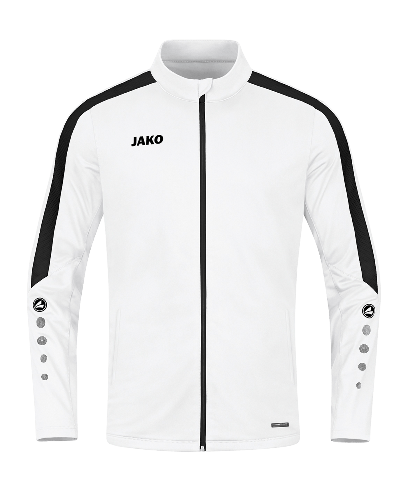 JAKO Power Polyesterjacke Weiss Schwarz F000 - weiss