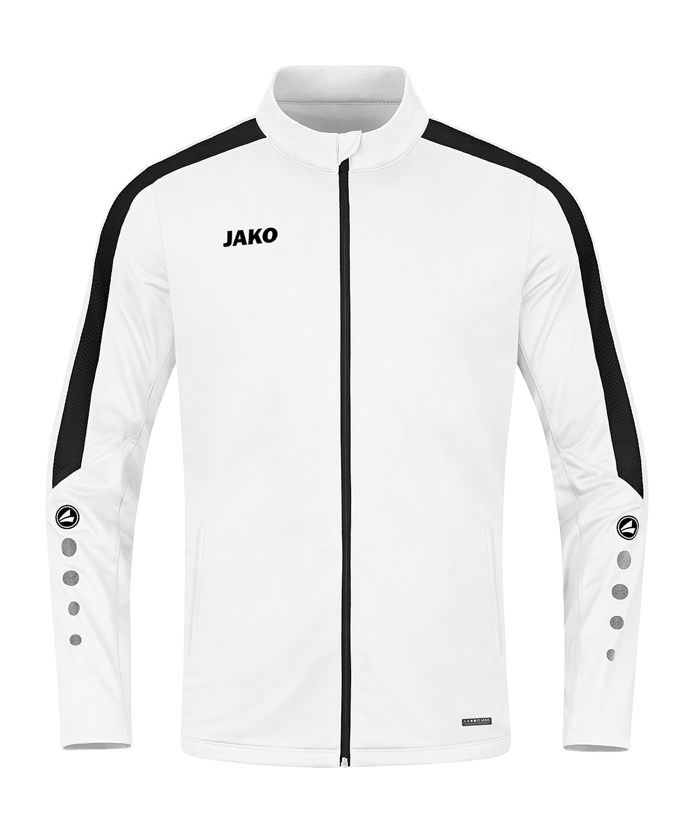 JAKO Power Polyesterjacke Weiss Schwarz F000 - weiss
