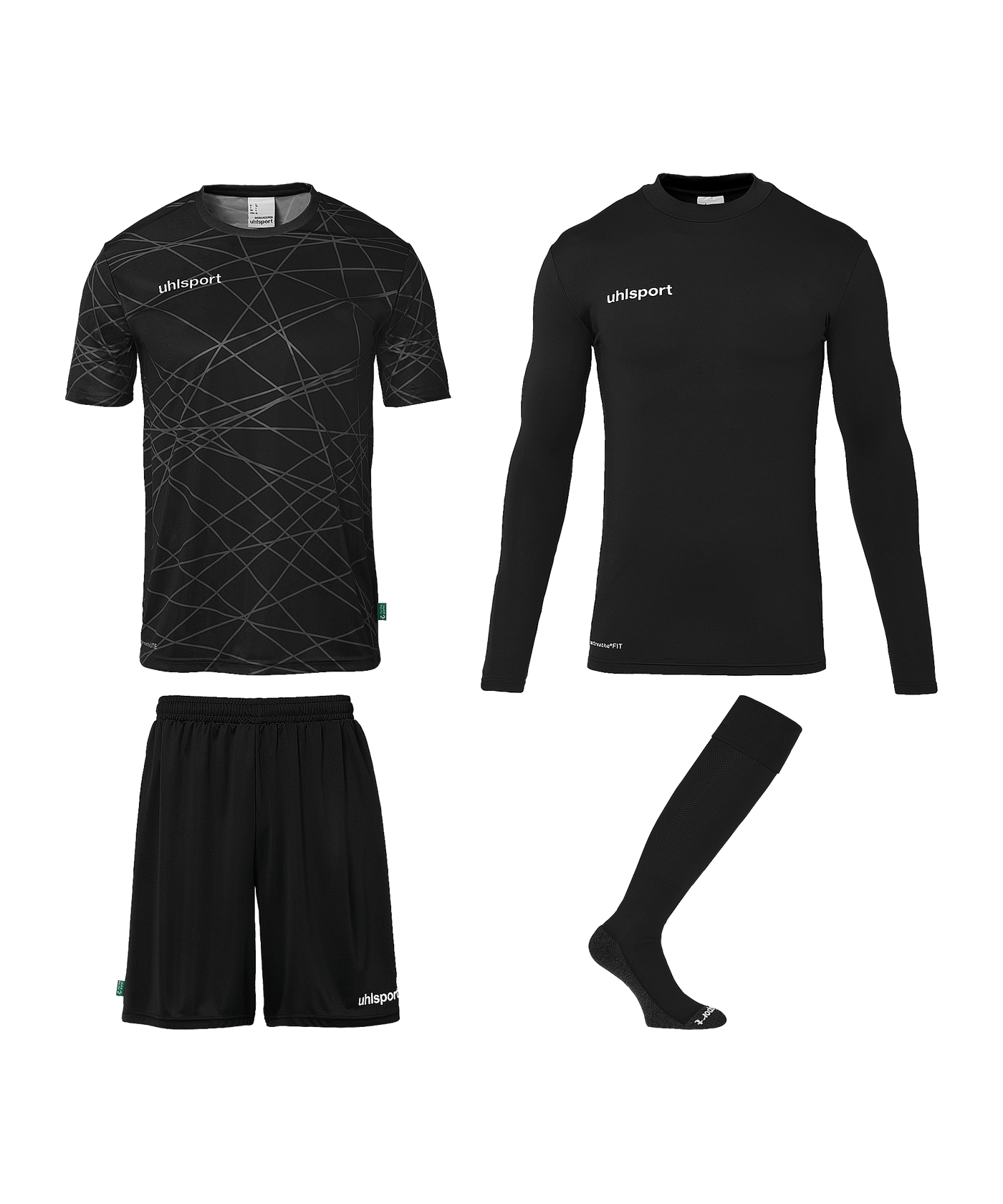 Uhlsport Prediction Torwartset F01 - schwarz