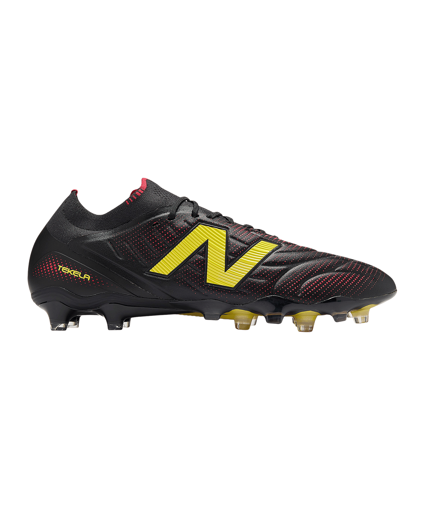 New Balance Tekela Elite Low v5 FG Live Wire Schwarz - schwarz