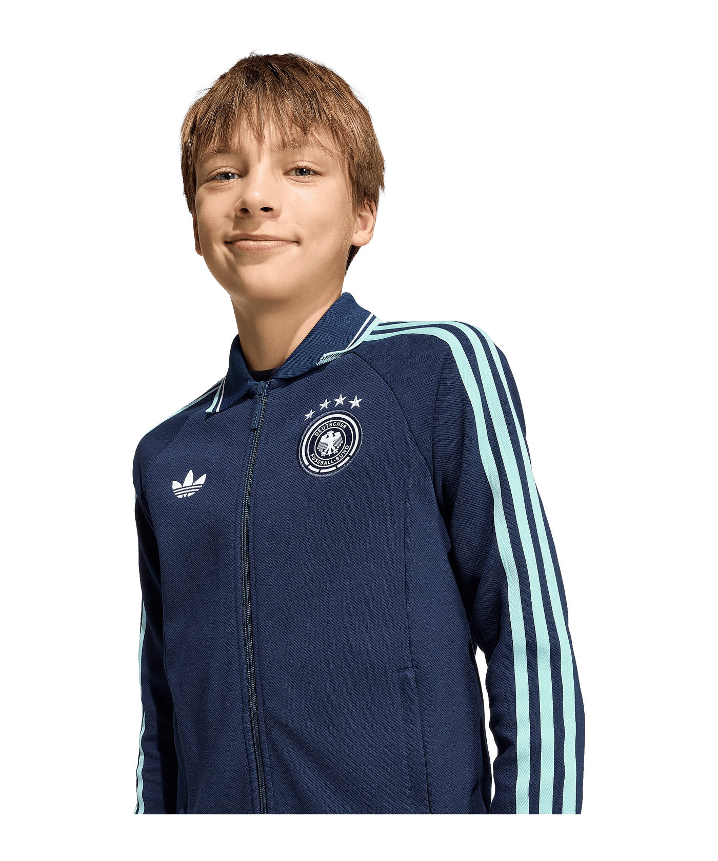 adidas Originals DFB Deutschland Anthem Jacke Kids Blau - blau