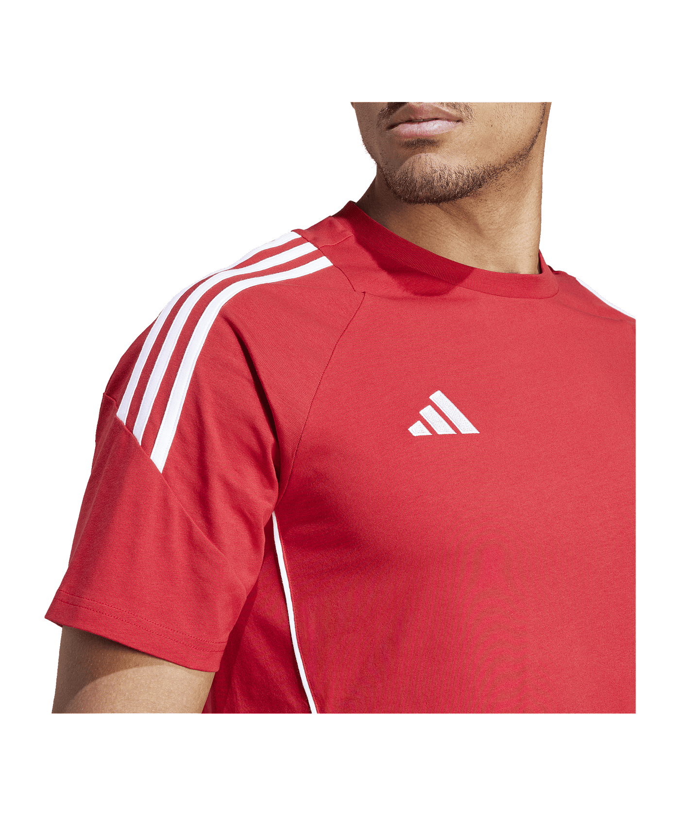 adidas Tiro 24 T-Shirt Rot Weiss - rot