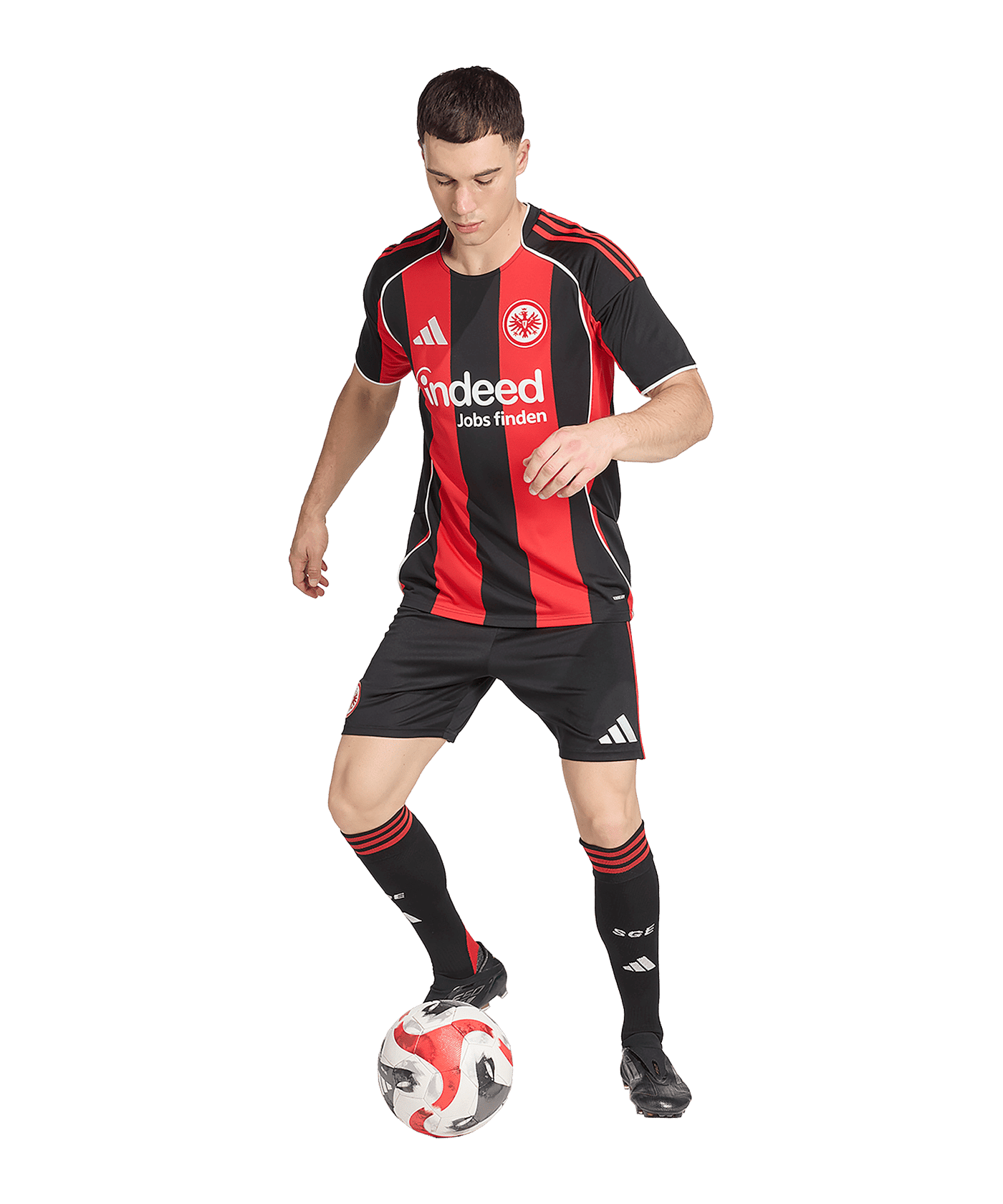 adidas Eintracht Frankfurt Trikot Home 2025/2026 Schwarz - schwarz