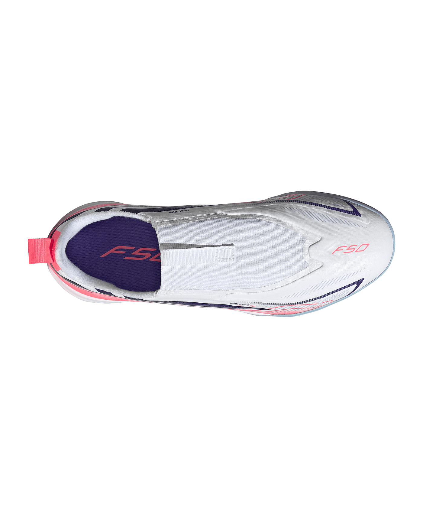 adidas F50 Hyperfast League Laceless IN Kinder Weiß - weiss