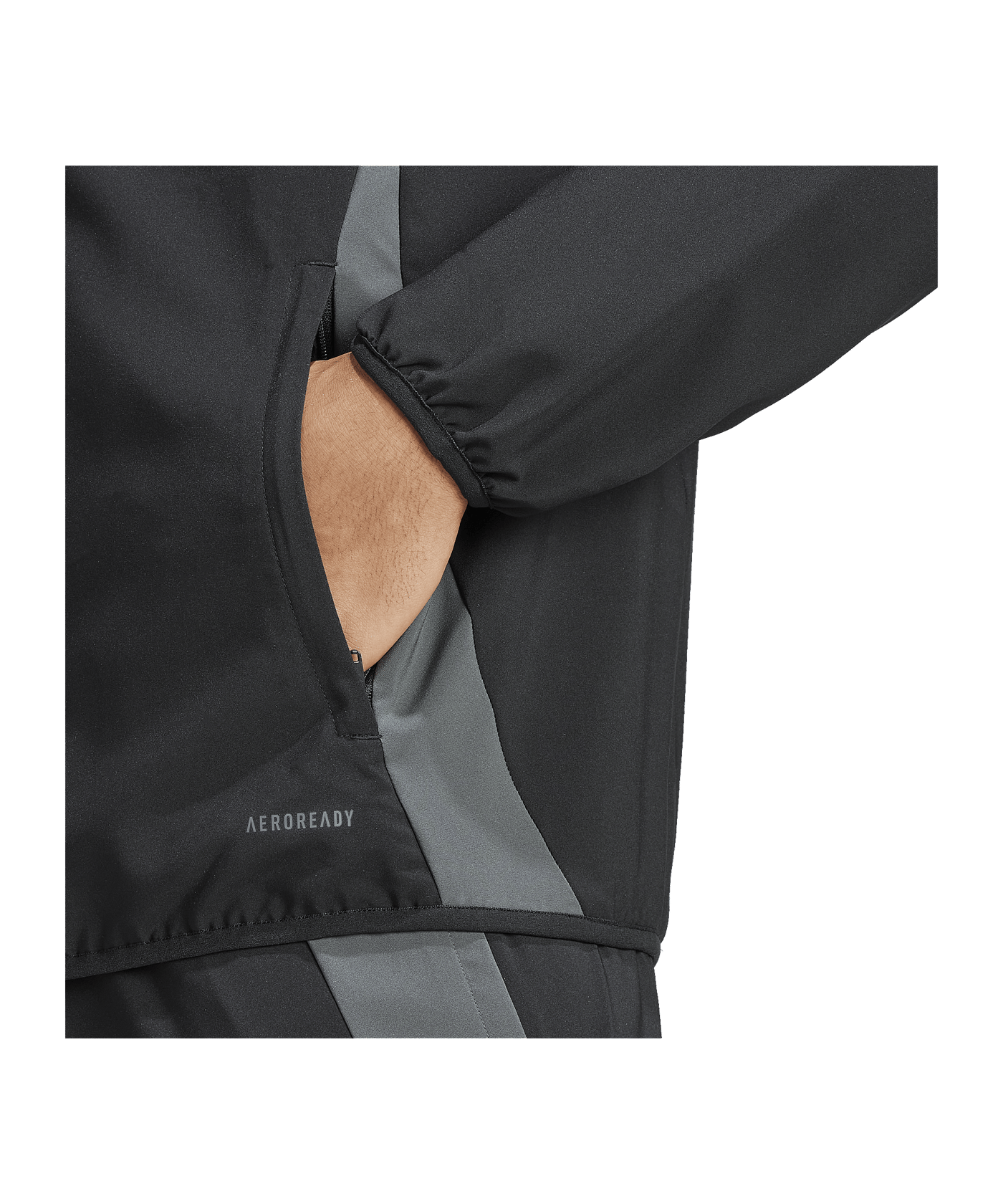 adidas Tiro 24 Competition Präsentationsjacke Schwarz Grau - schwarz