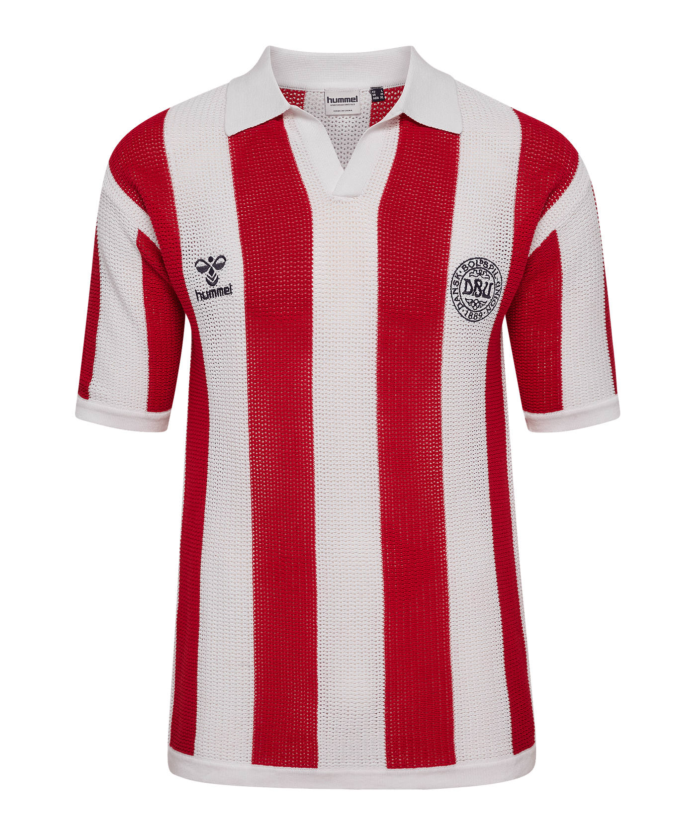 hummel DBU Dänemark Fan Knit Hemd 2026 Weiß F9160 - weiss