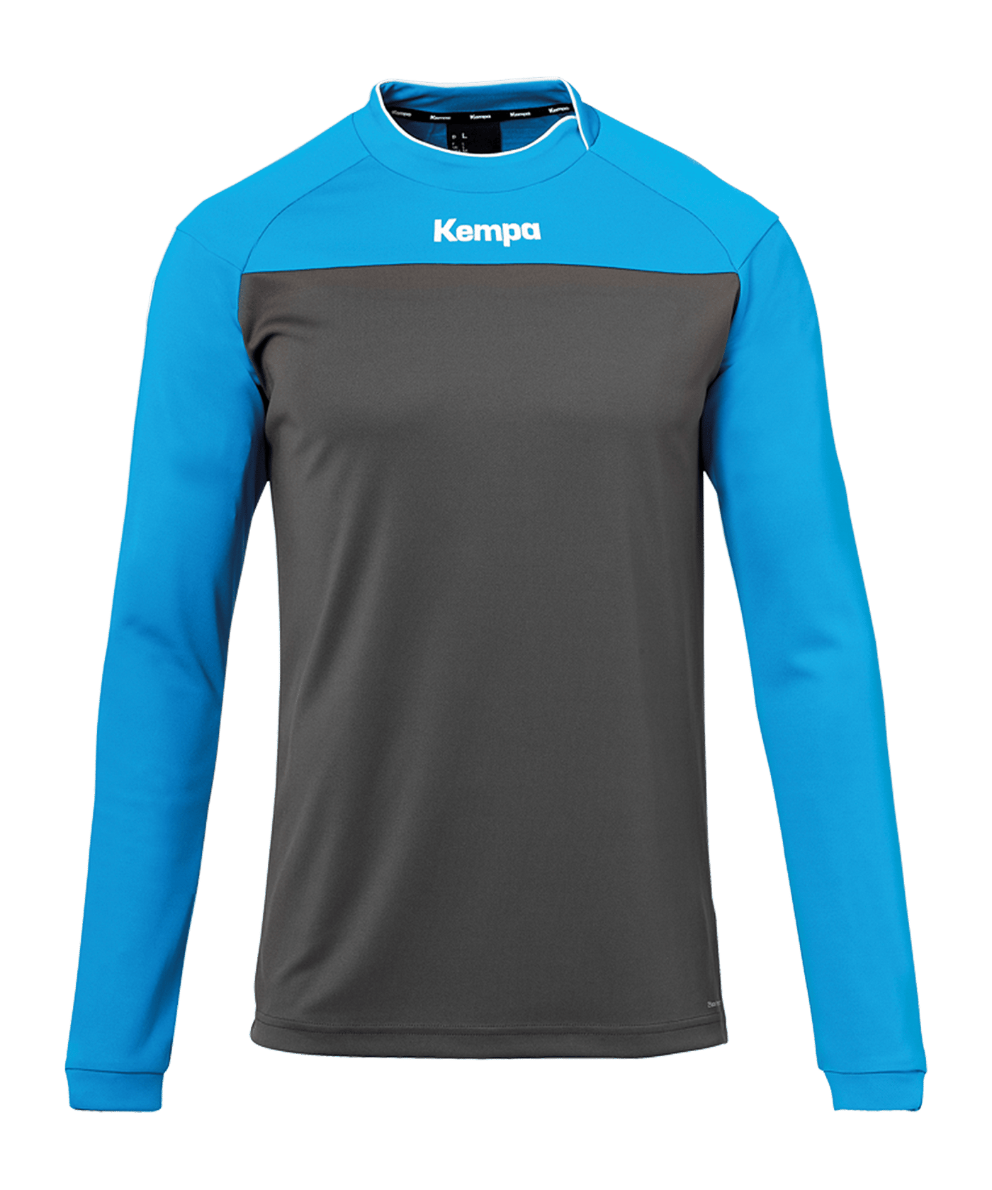 Kempa Prime Shirt langarm Grau Blau F02 - grau