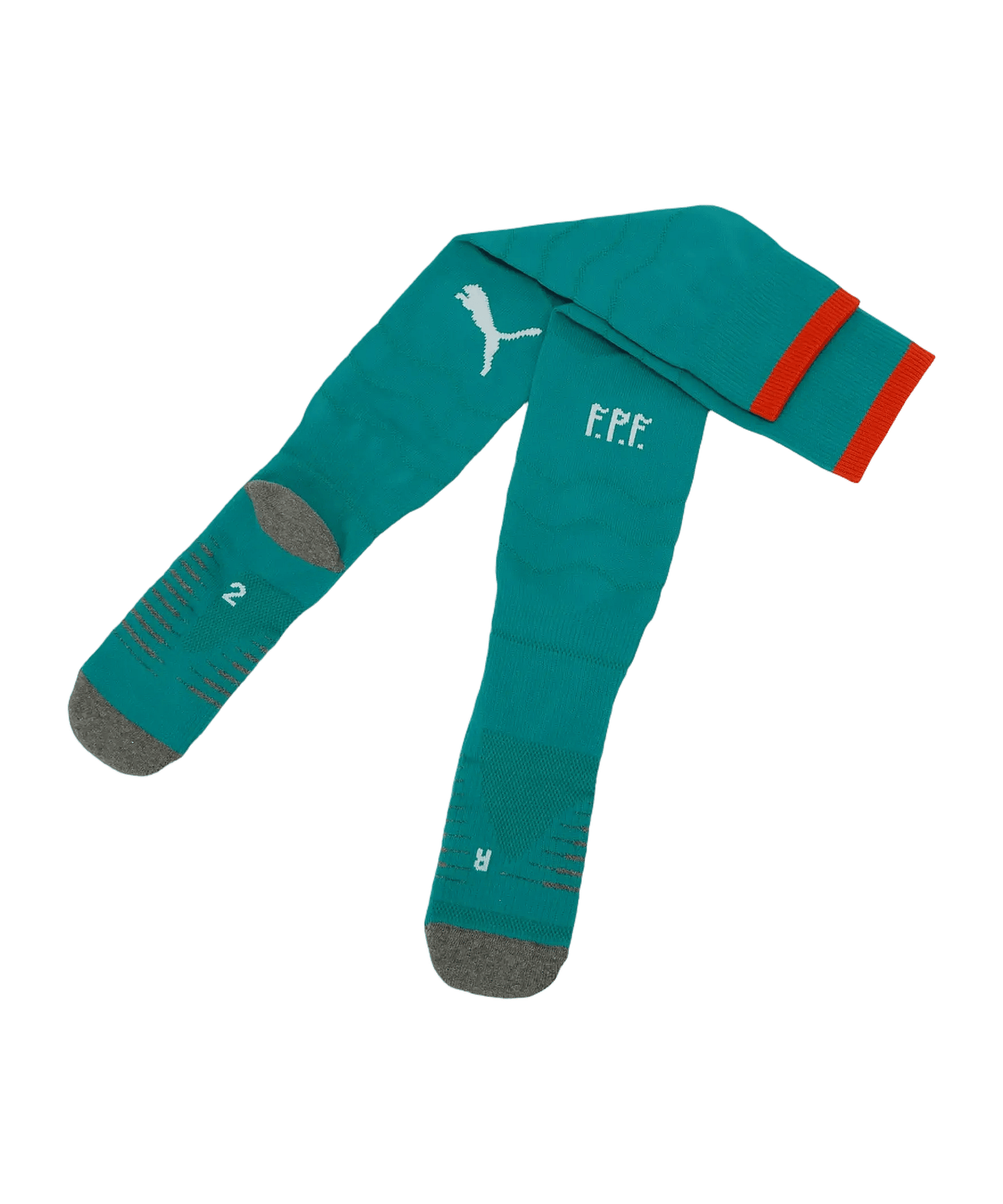 PUMA FPF Portugal Striped Strumpfstutzen Away WM 2026 Grün F07 - gruen
