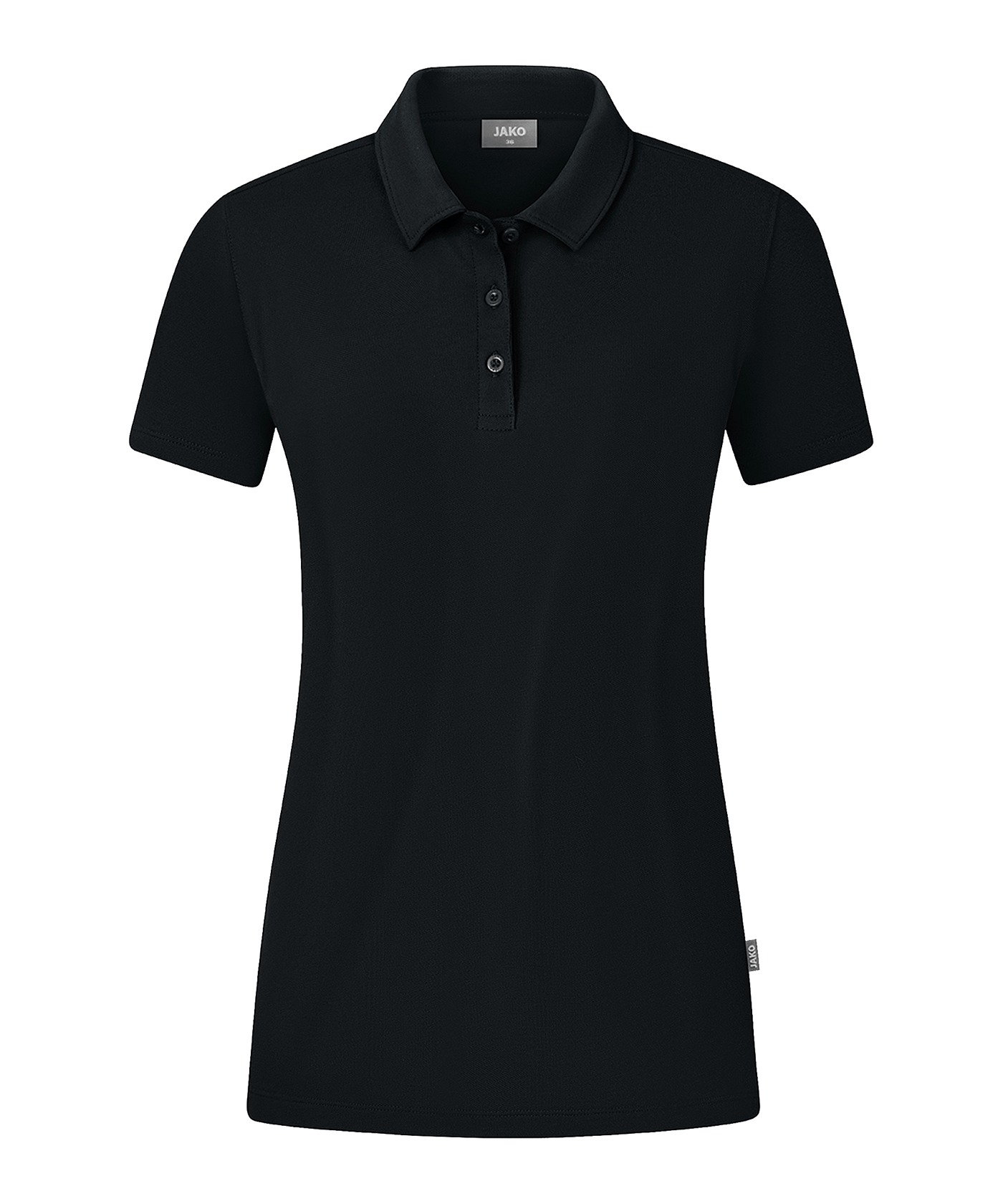 Jako Organic Stretch Polo Shirt Damen Schwarz F800 - schwarz