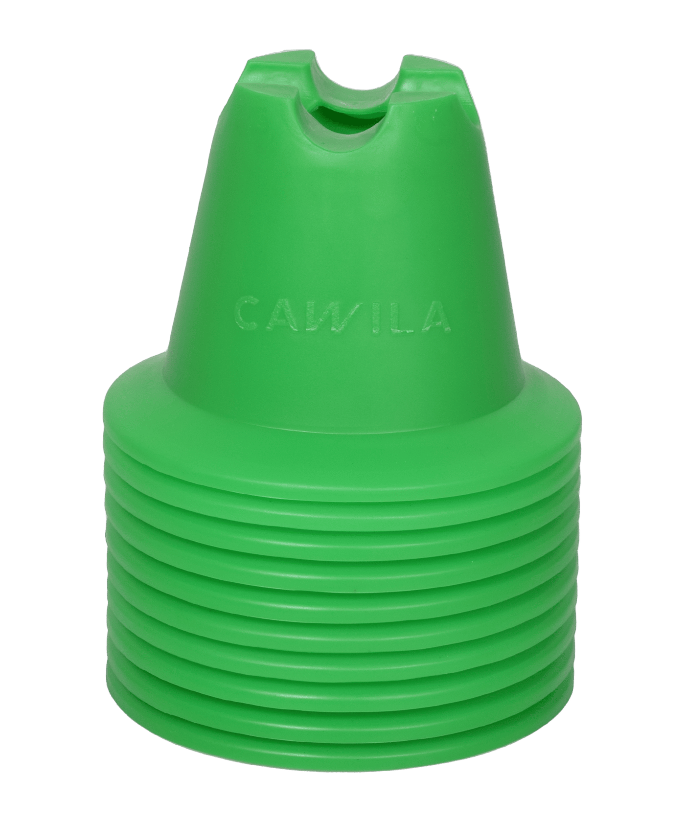 Cawila Mini-Pylone | Trainingskegel | Minihürden | | 10er Set | Grün - gruen
