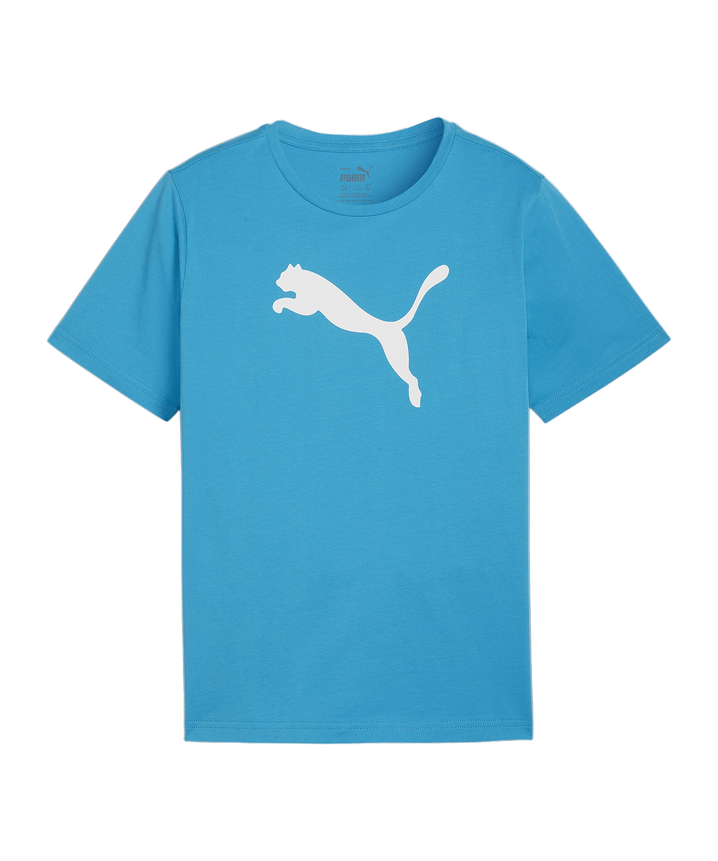 PUMA teamRISE Logo Trainingshirt Kids Blau F02 - blau