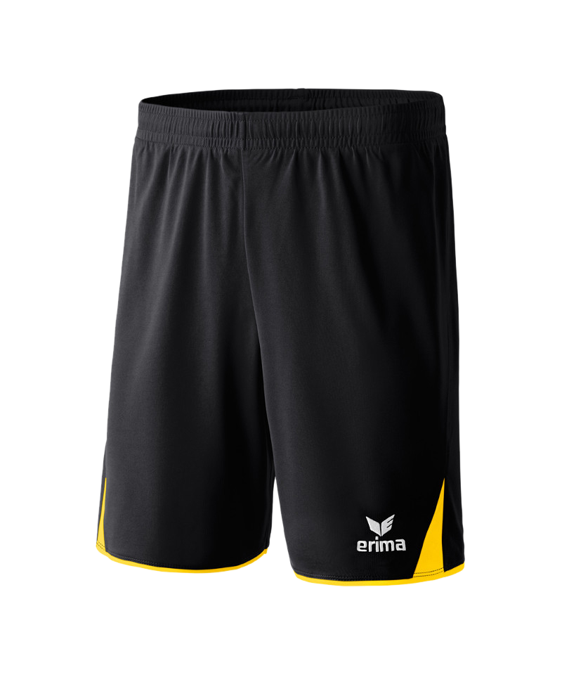 Erima 5-Cubes Short Schwarz Gelb - schwarz